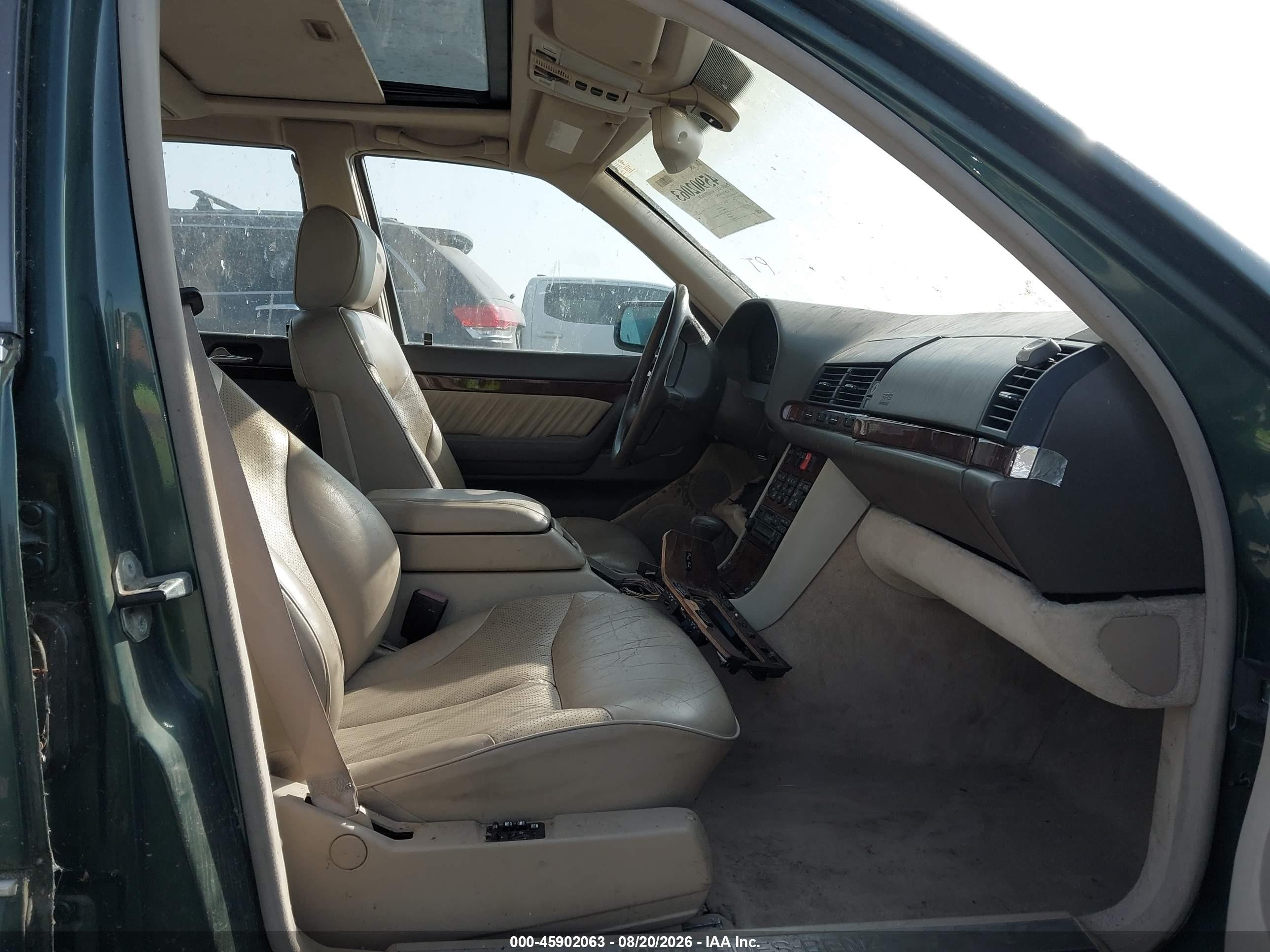 1995 Mercedes-benz S 500 Green vin: WDBGA51E1SA225302