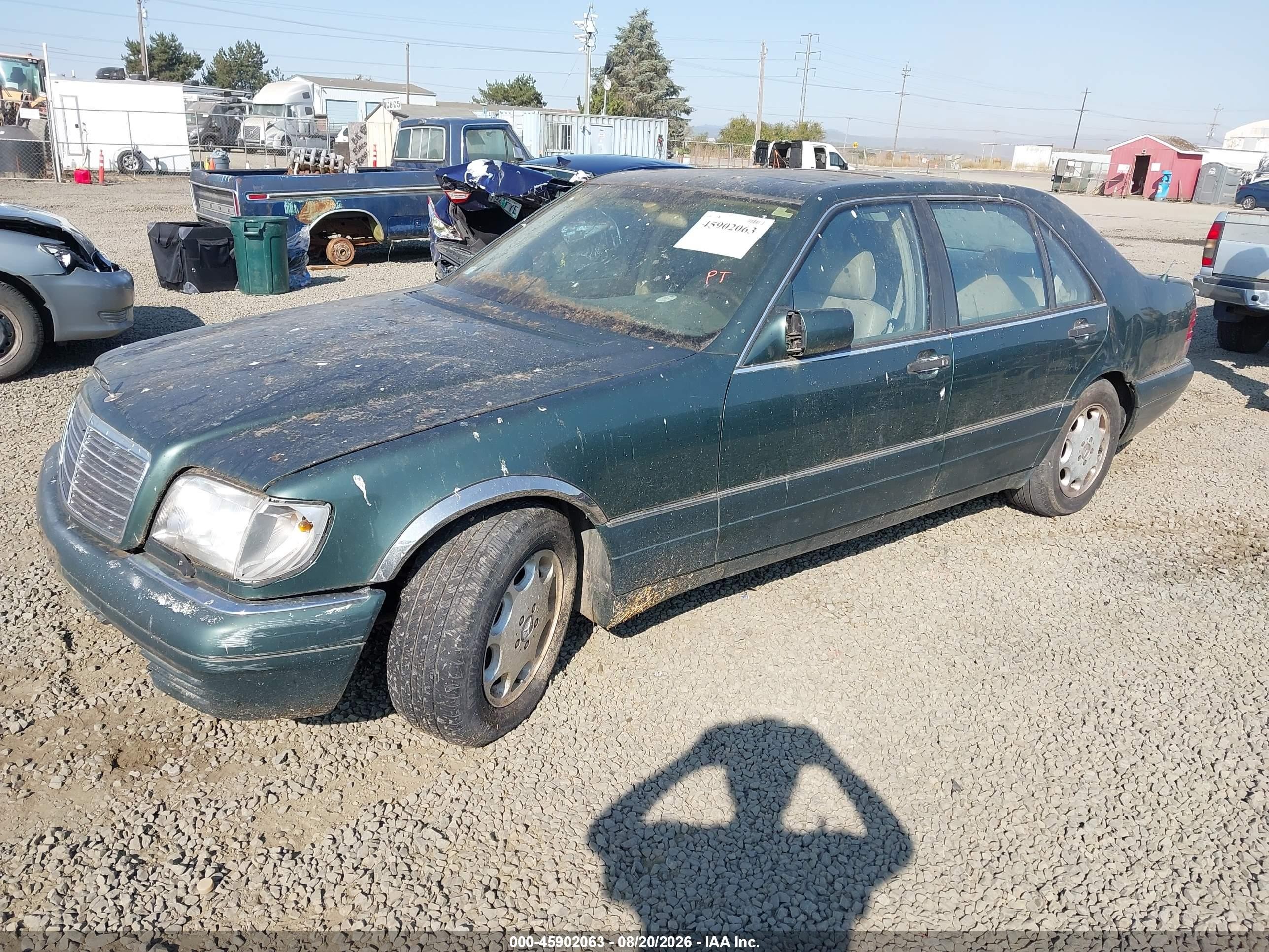 1995 Mercedes-benz S 500 Green vin: WDBGA51E1SA225302