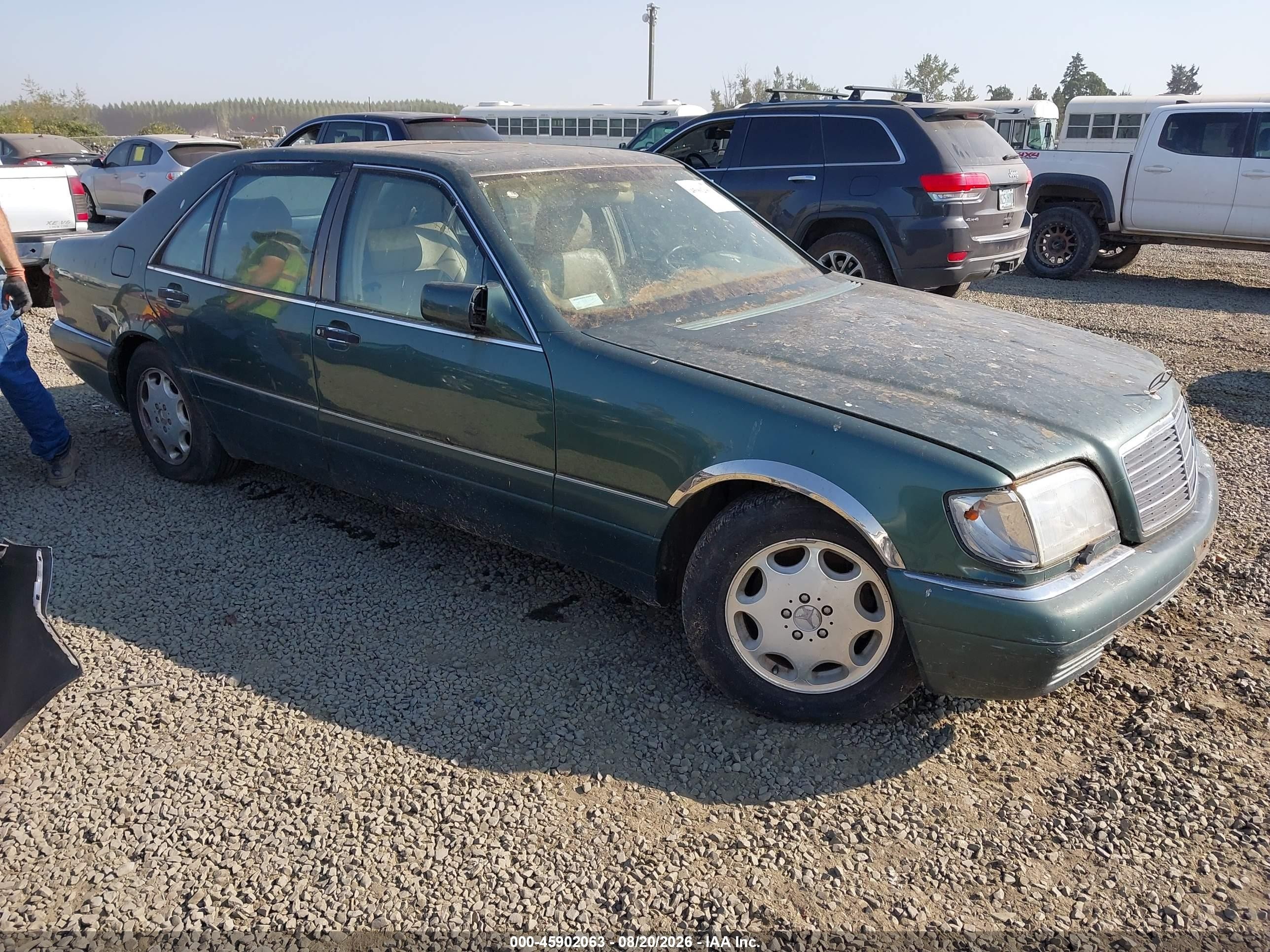 1995 Mercedes-benz S 500 Green vin: WDBGA51E1SA225302