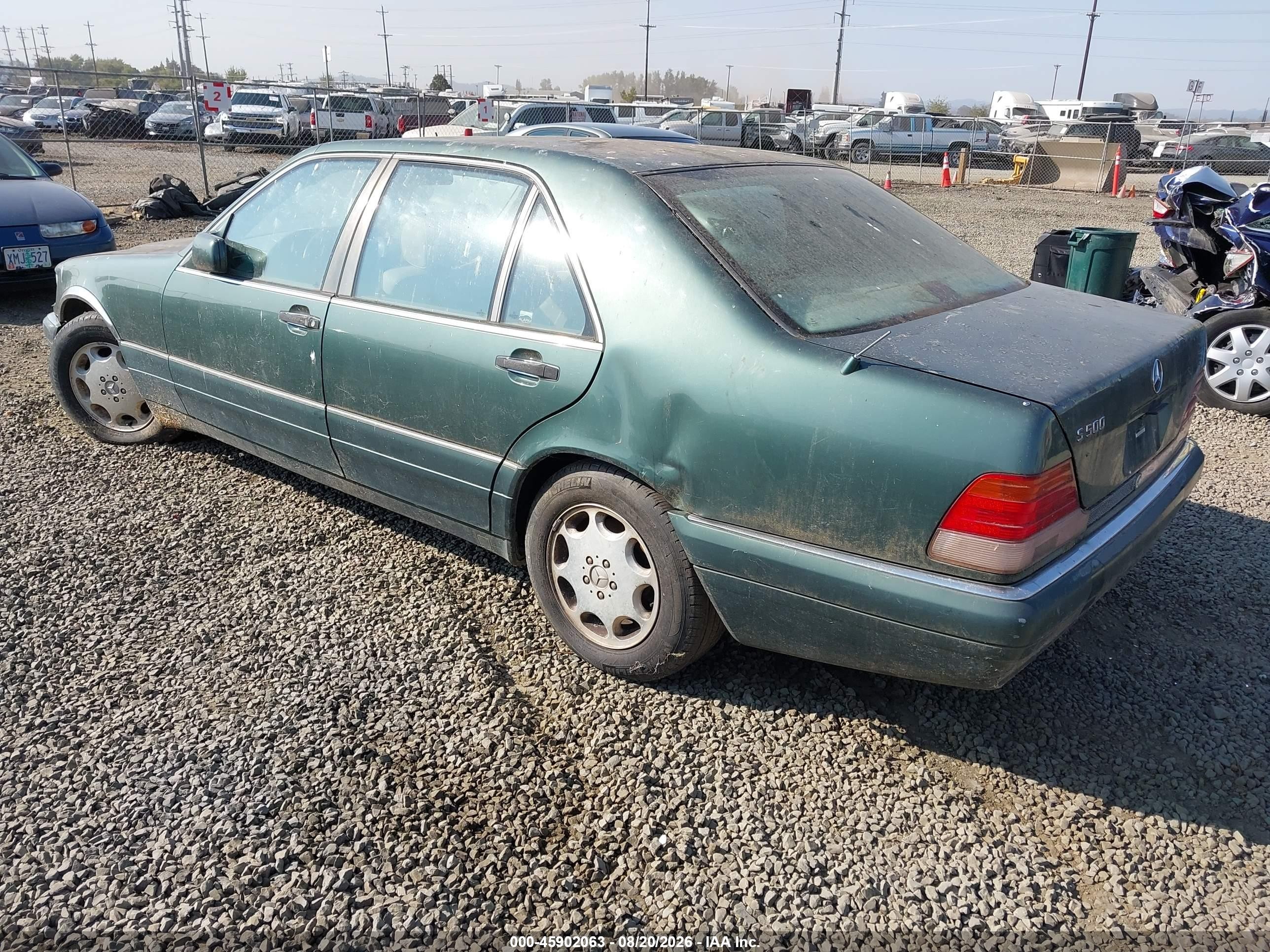 1995 Mercedes-benz S 500 Green vin: WDBGA51E1SA225302