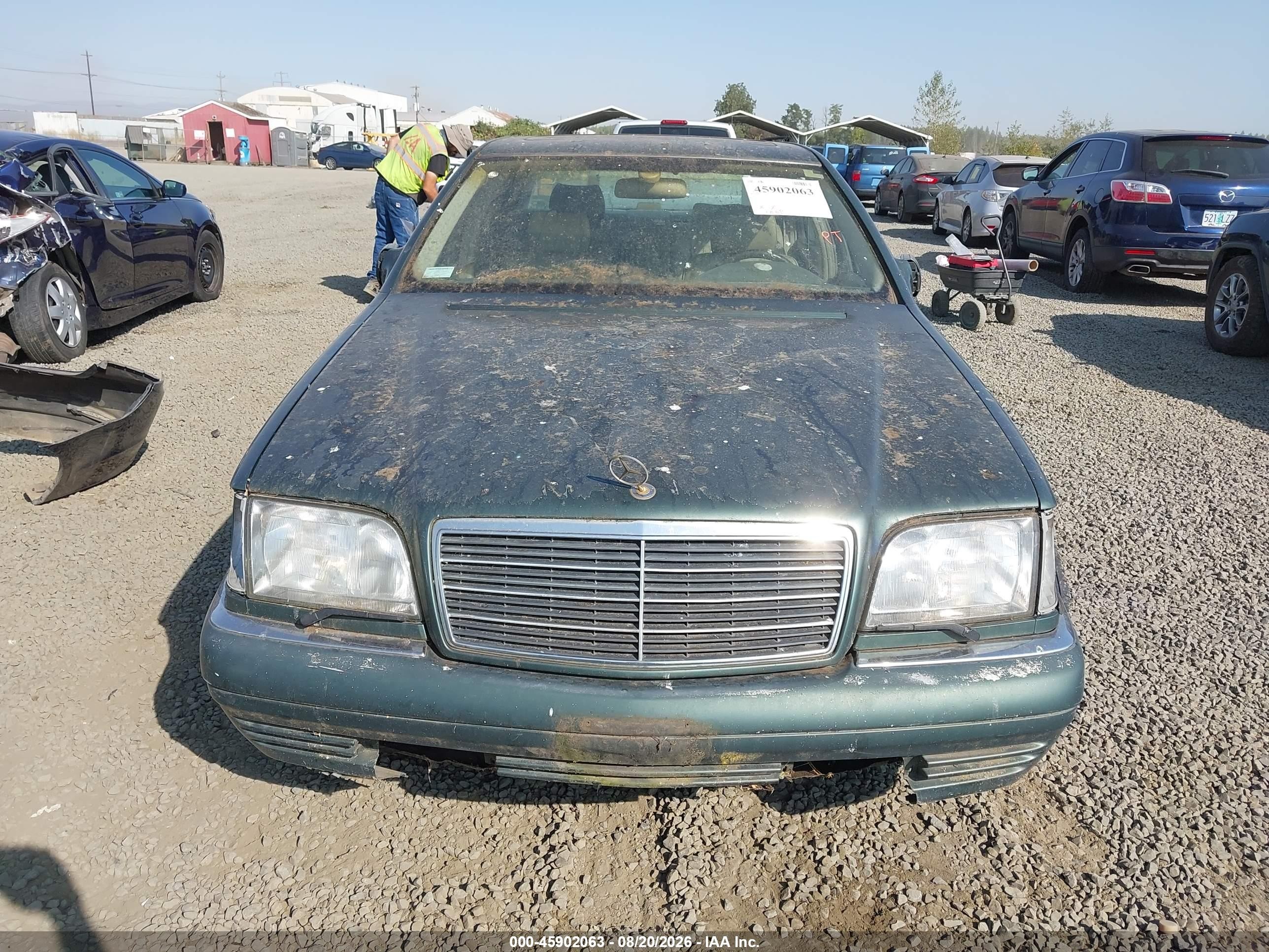 1995 Mercedes-benz S 500 Green vin: WDBGA51E1SA225302