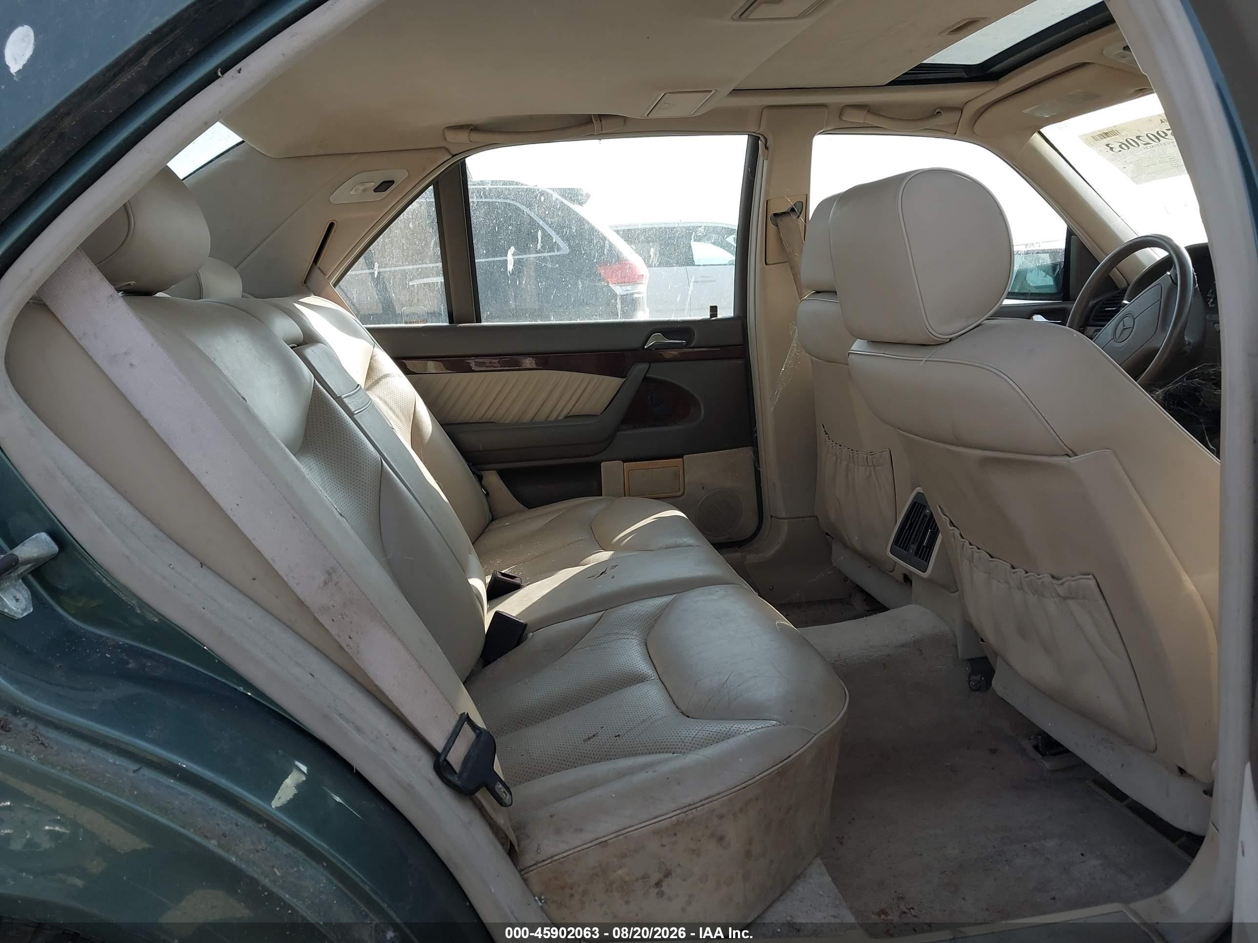1995 Mercedes-benz S 500 Green vin: WDBGA51E1SA225302
