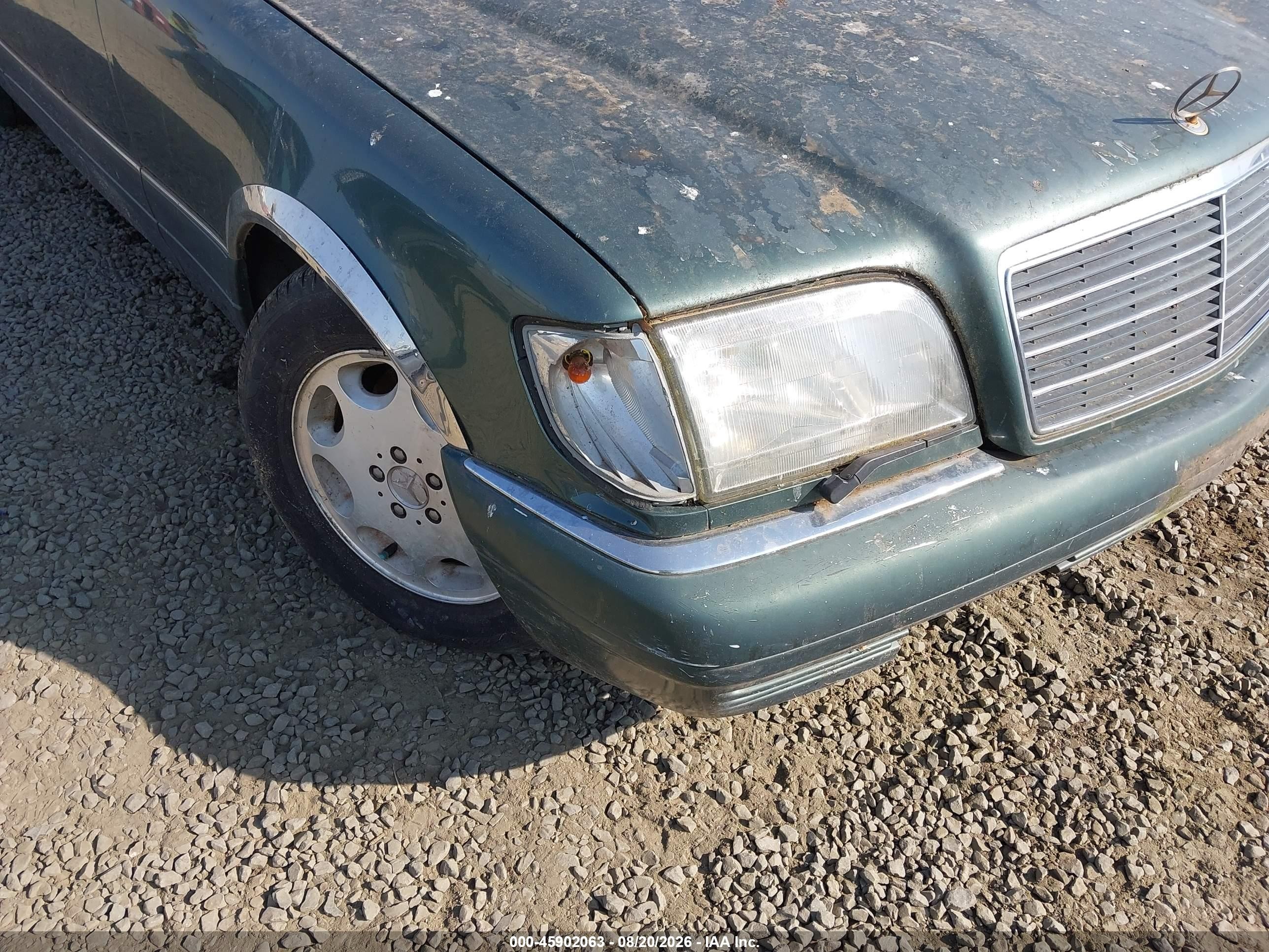 1995 Mercedes-benz S 500 Green vin: WDBGA51E1SA225302