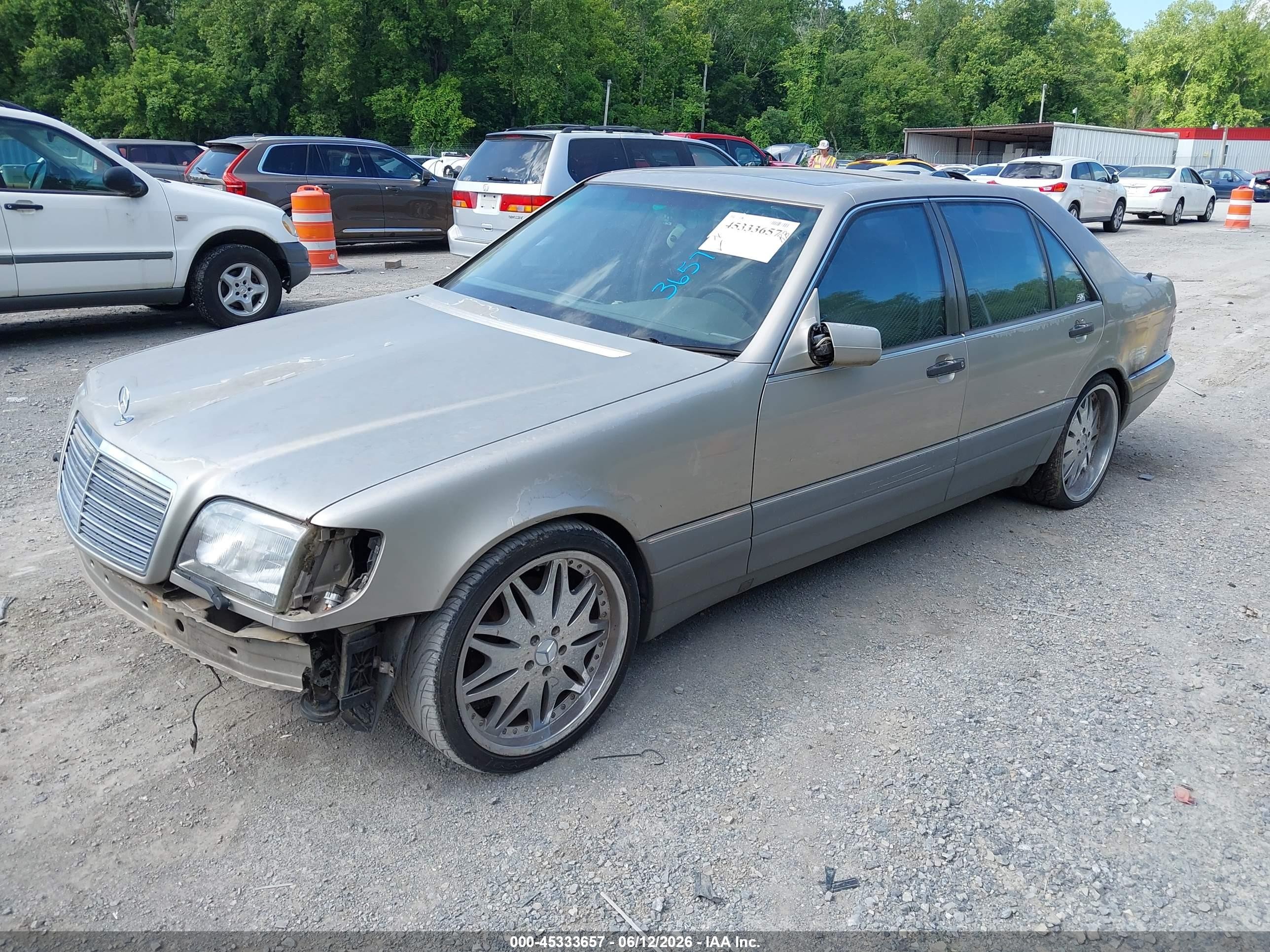 1996 Mercedes-benz S 500 Gold vin: WDBGA51E4TA302651