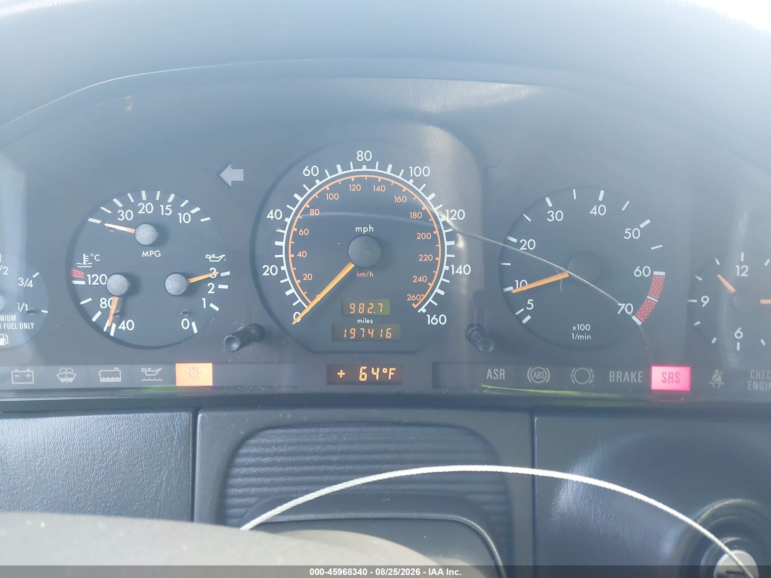 1995 Mercedes-benz S 500 Gray vin: WDBGA51E5SA244810