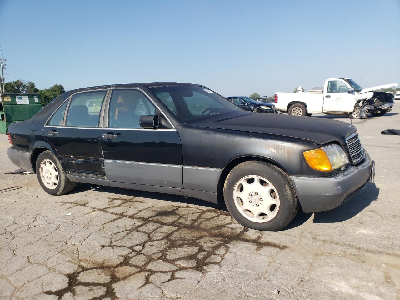 1993 Mercedes-benz 500 Sel Black vin: WDBGA51E6PA099154