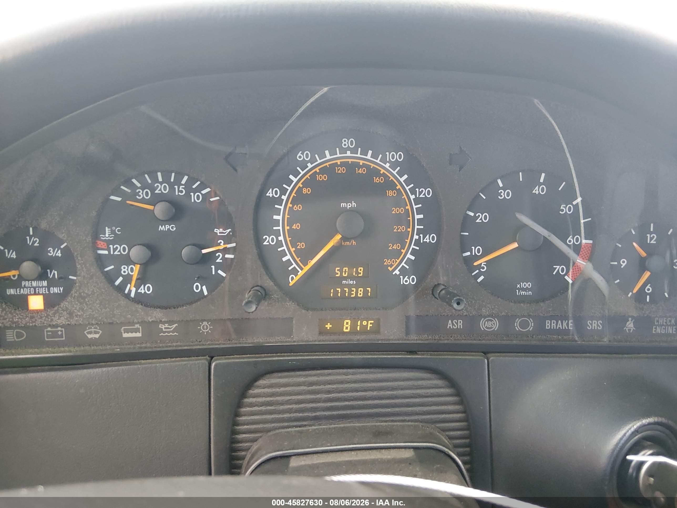 1995 Mercedes-benz S 500 Black vin: WDBGA51E6SA205451