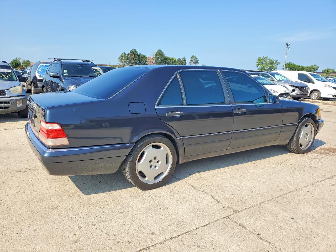 1996 Mercedes-benz S 500 Blue vin: WDBGA51E7TA302577