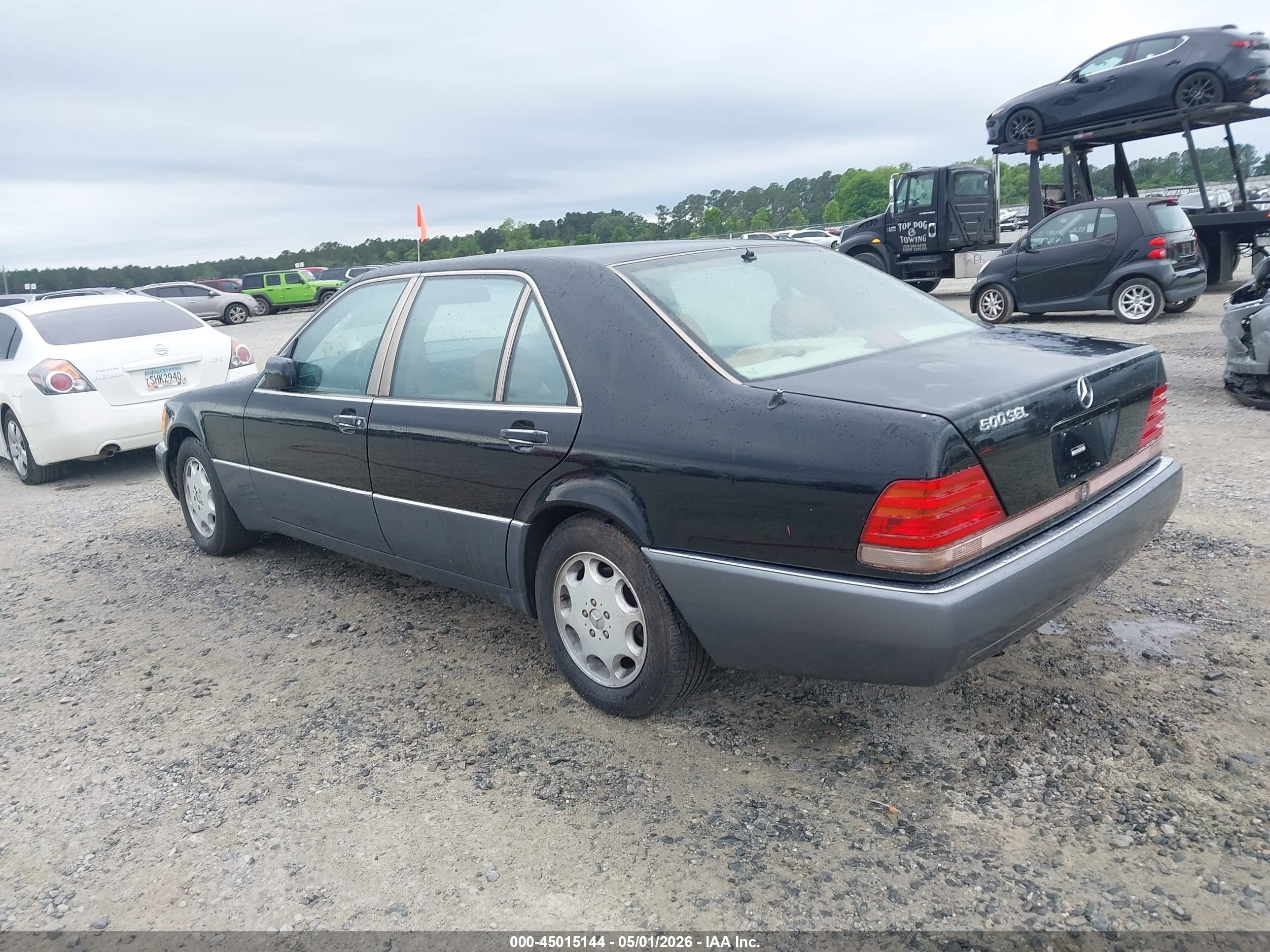 1993 Mercedes-benz 500 Sel Black vin: WDBGA51E8PA099172