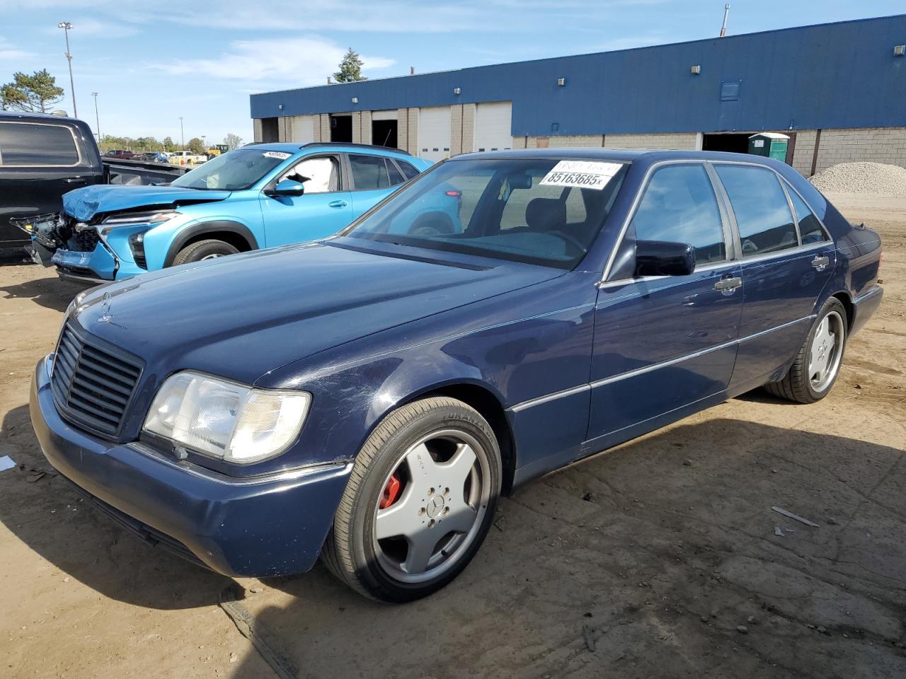 1994 Mercedes-benz S 500 Blue vin: WDBGA51EXRA166986
