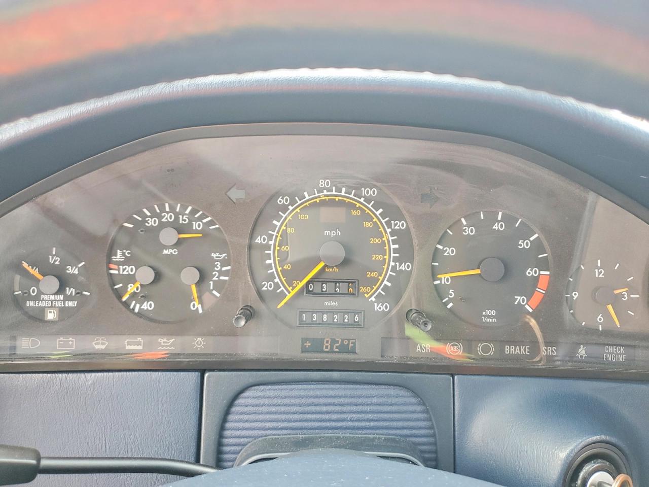 1994 Mercedes-benz S 500 Blue vin: WDBGA51EXRA166986