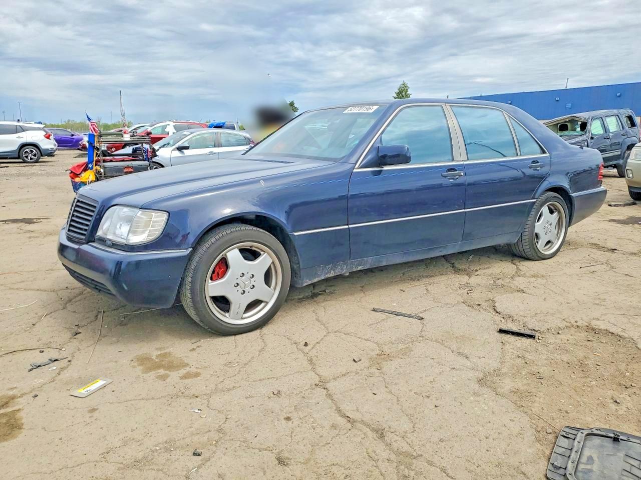 1994 Mercedes-benz S 500 Blue vin: WDBGA51EXRA166986