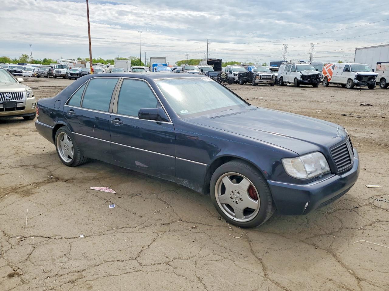 1994 Mercedes-benz S 500 Blue vin: WDBGA51EXRA166986