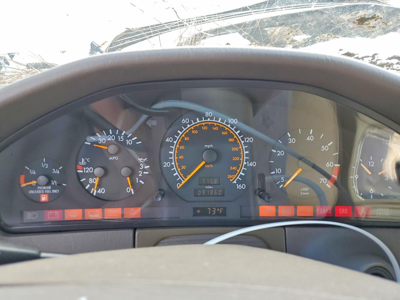1995 Mercedes-benz S 500 Silver vin: WDBGA51EXSA275308