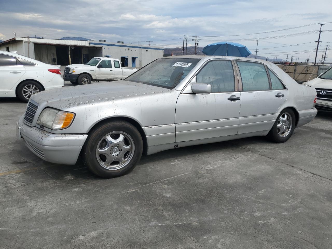 1999 Mercedes-benz S 500 Silver vin: WDBGA51G0XA403855