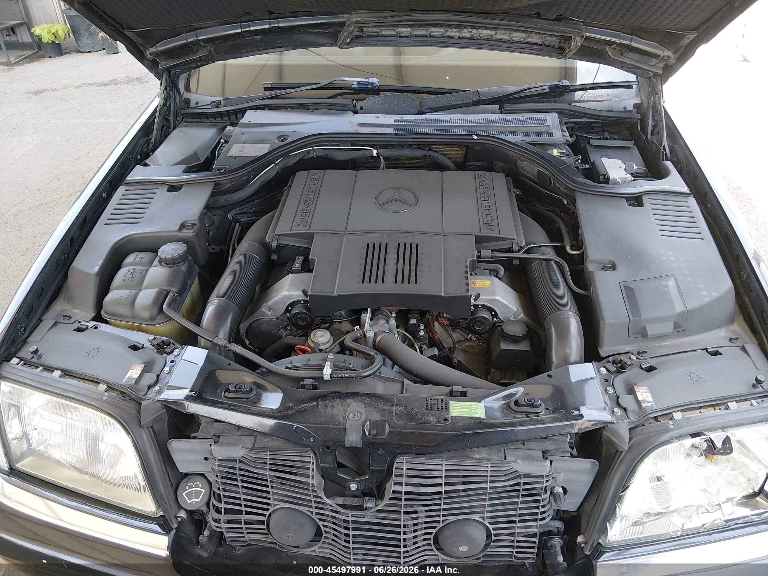1998 Mercedes-benz S 500   Black vin: WDBGA51G8WA388987