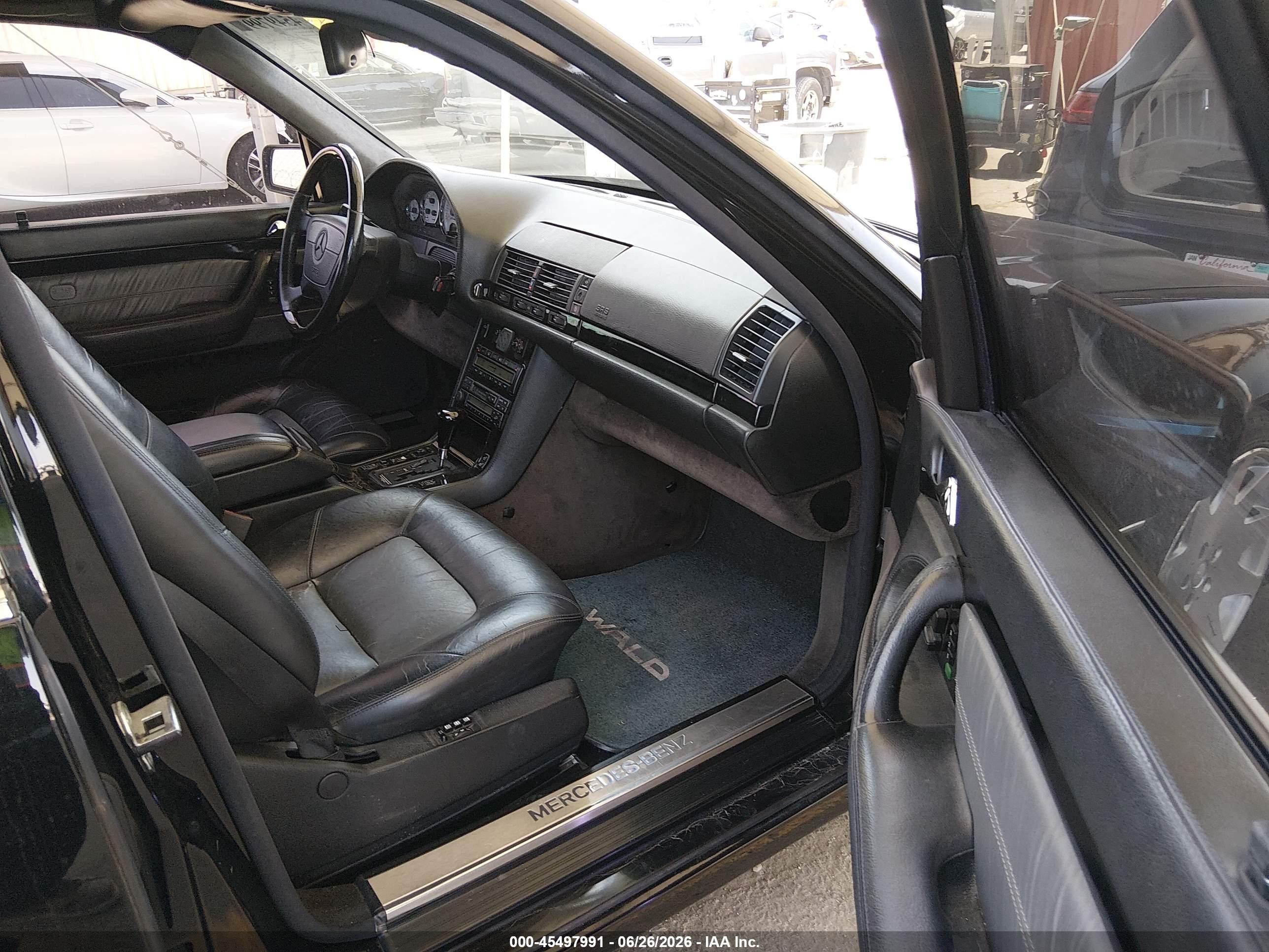 1998 Mercedes-benz S 500   Black vin: WDBGA51G8WA388987