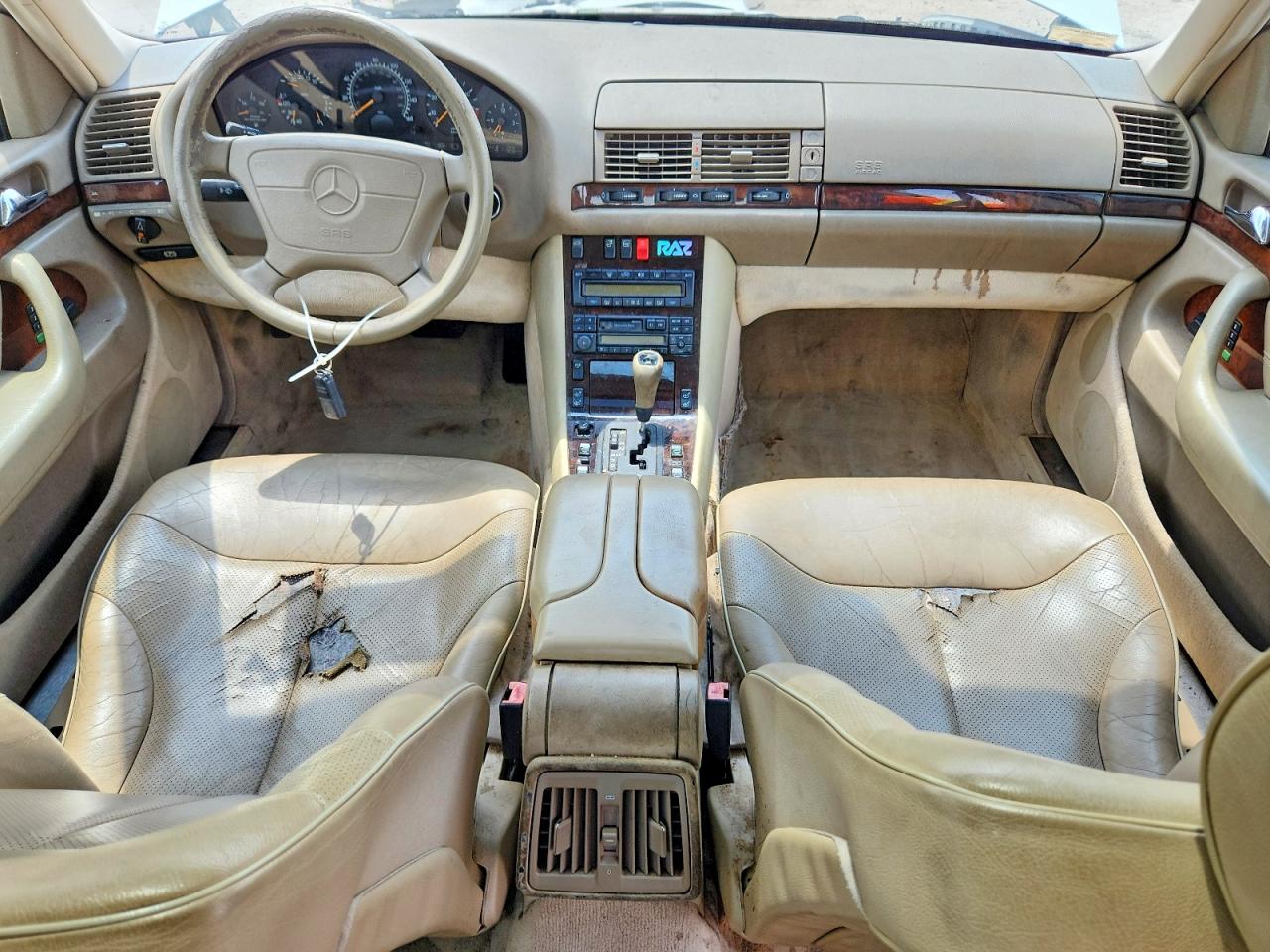 1999 Mercedes-benz S 500 White vin: WDBGA51G8XA429460