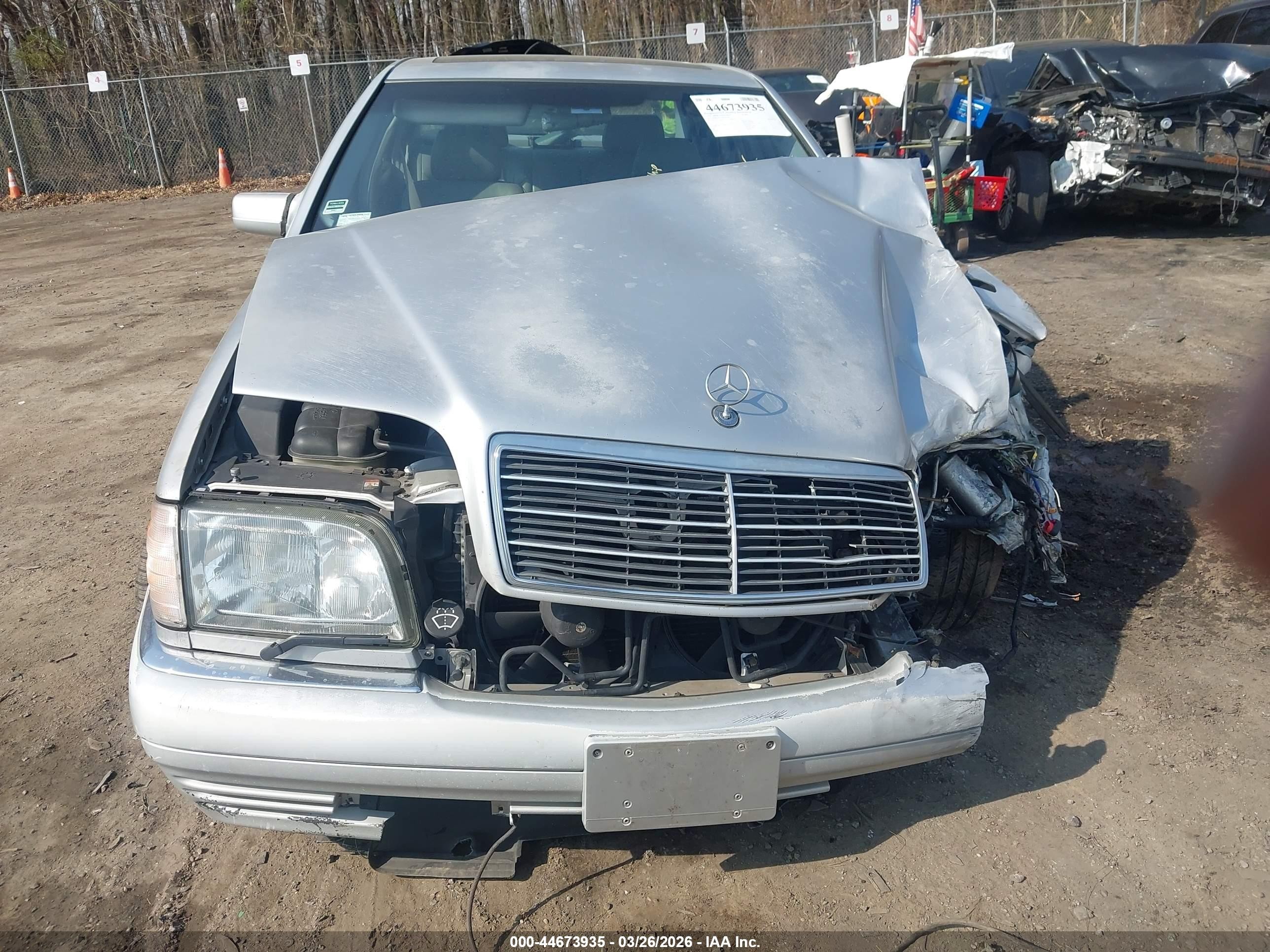 1999 Mercedes-benz S 500   Silver vin: WDBGA51G9XA431301