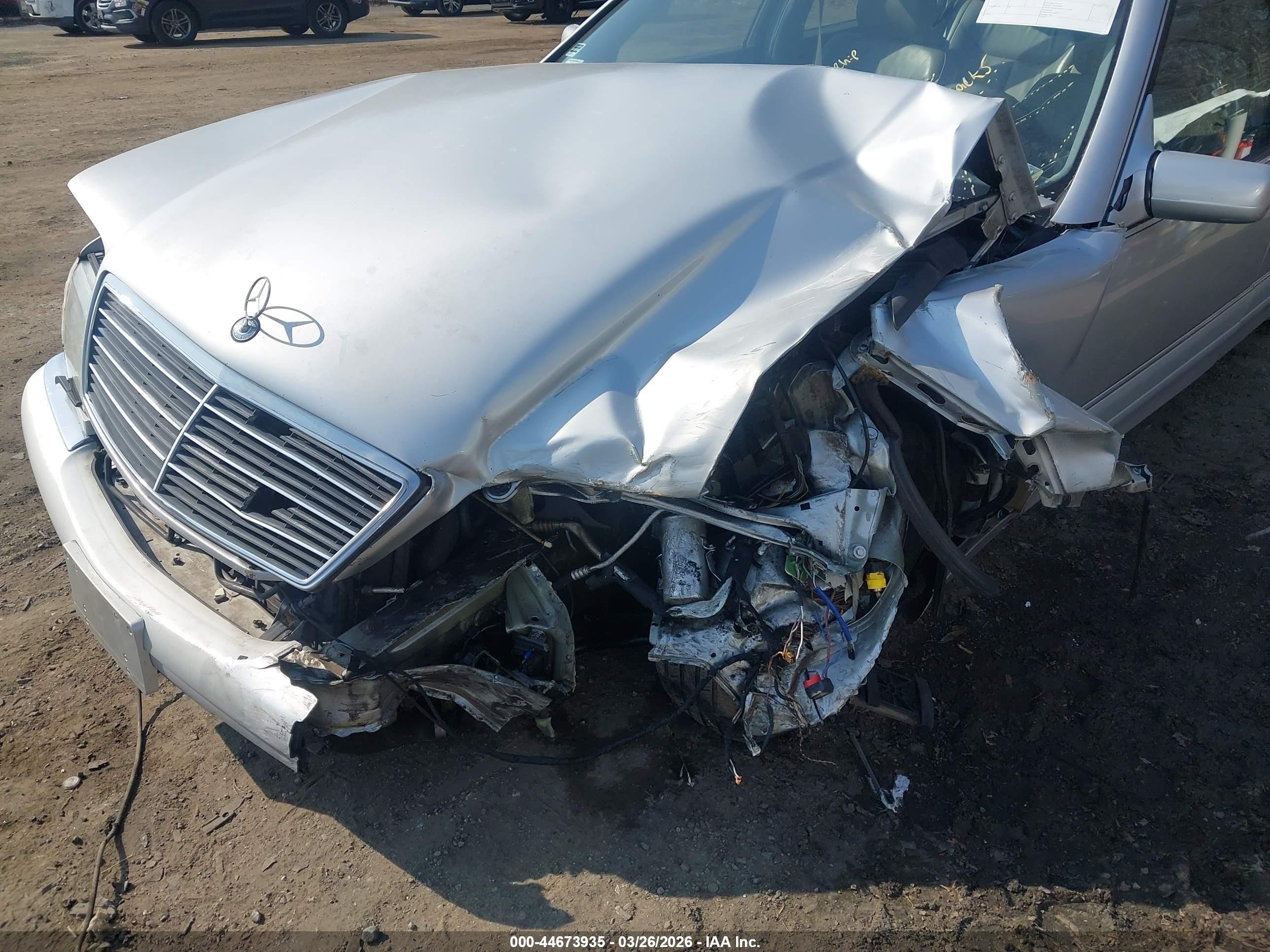 1999 Mercedes-benz S 500   Silver vin: WDBGA51G9XA431301