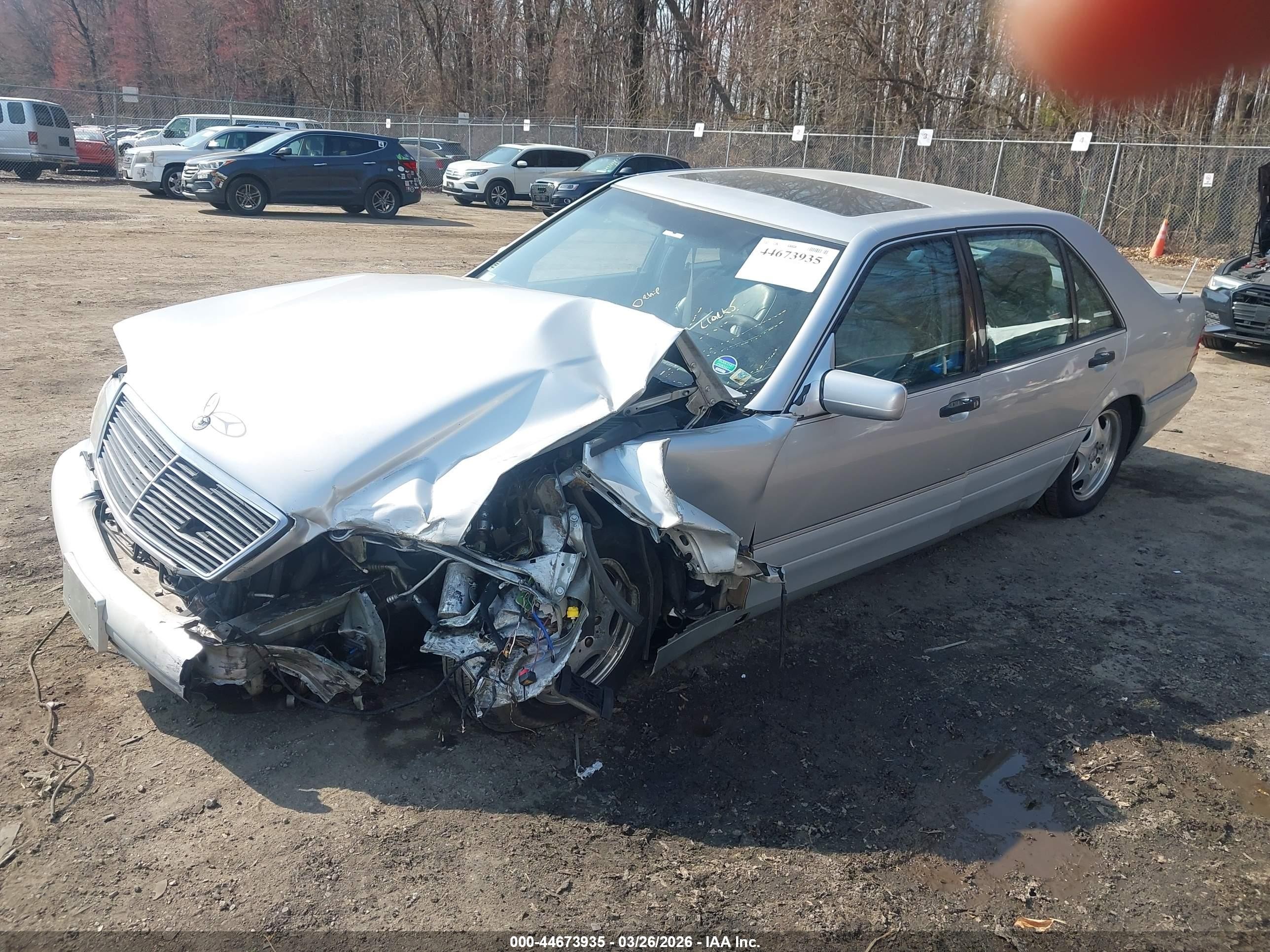 1999 Mercedes-benz S 500   Silver vin: WDBGA51G9XA431301