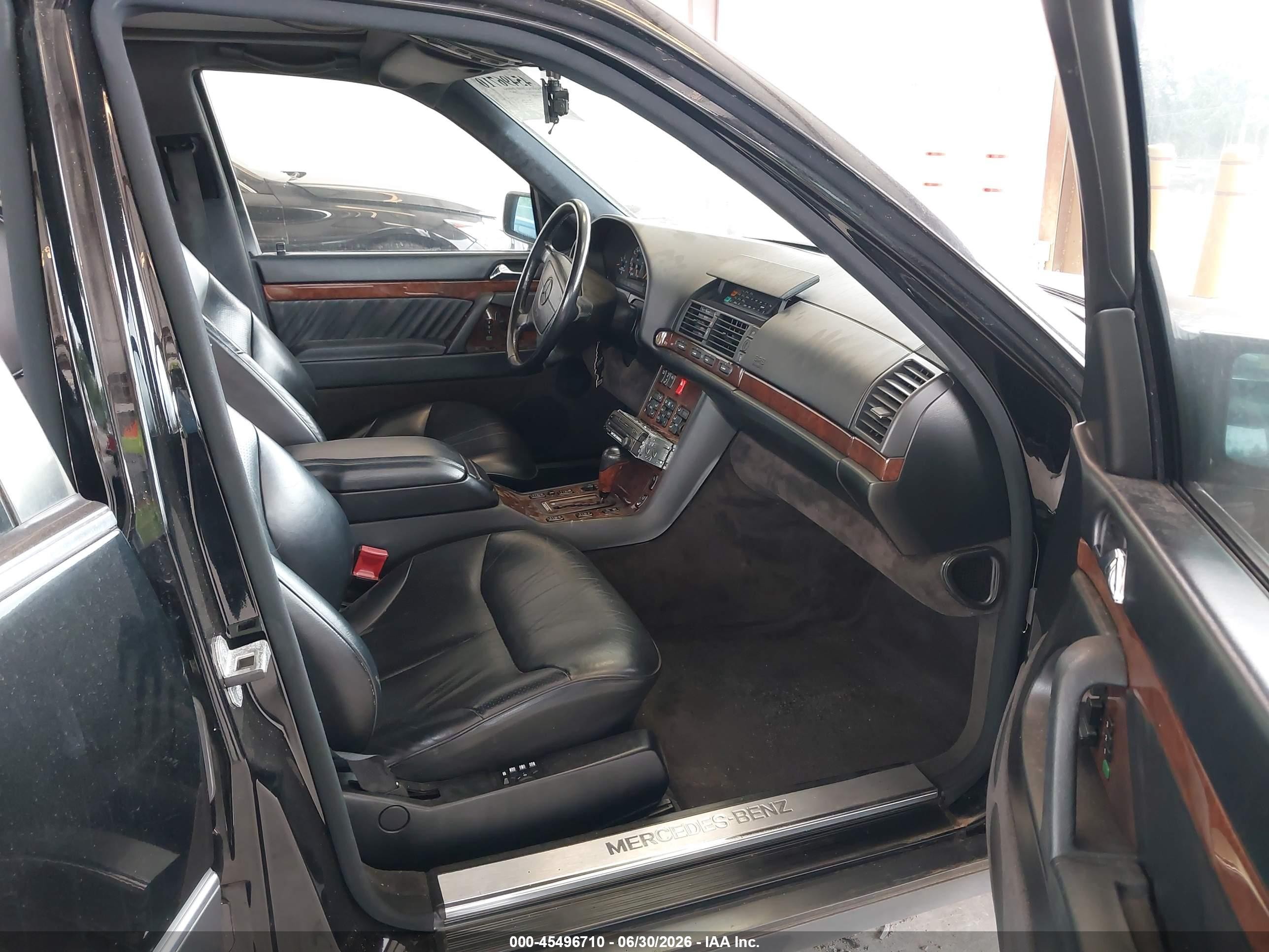 1992 Mercedes-benz 600 Sel Black vin: WDBGA57E0NA081186