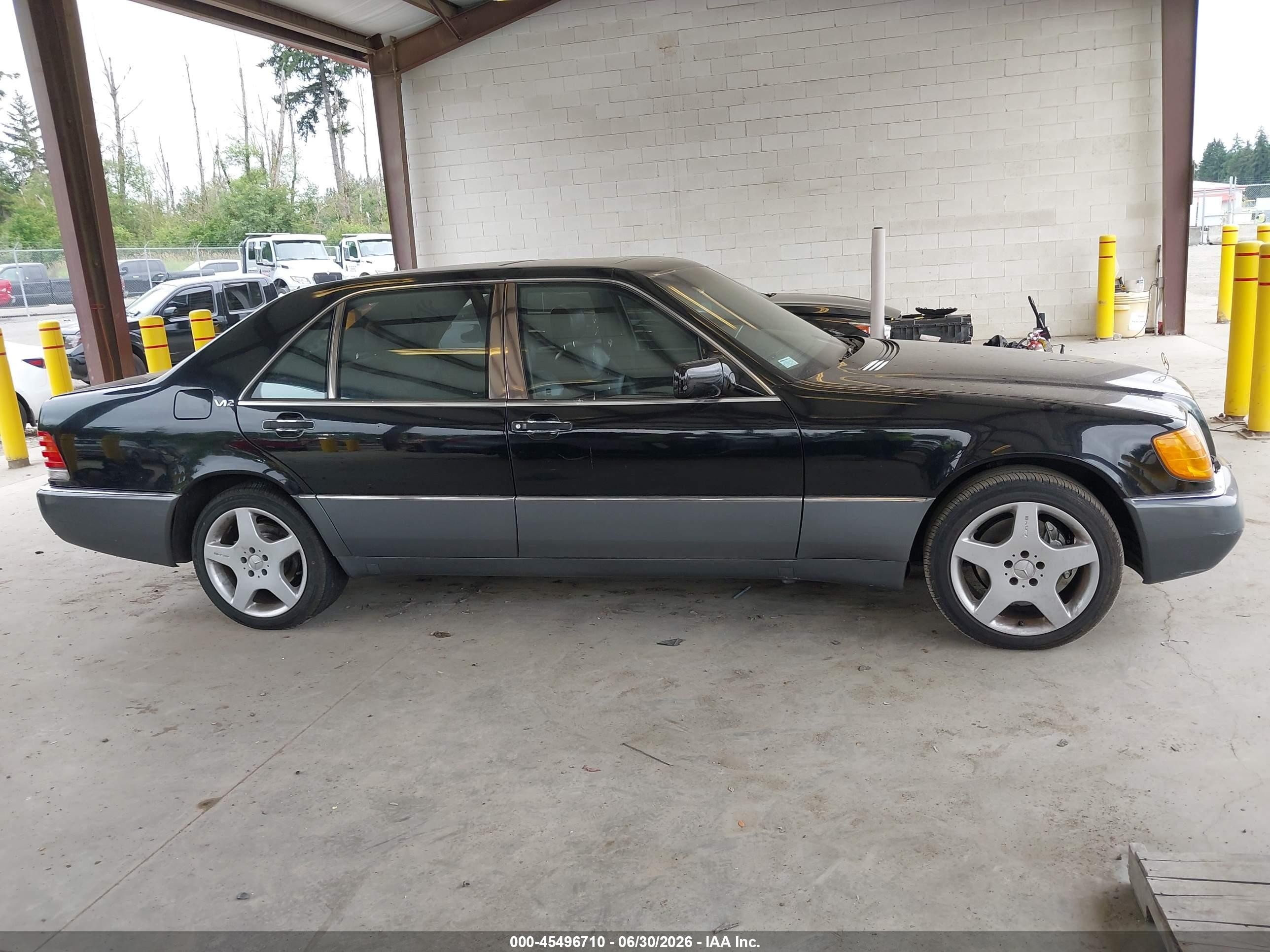 1992 Mercedes-benz 600 Sel Black vin: WDBGA57E0NA081186