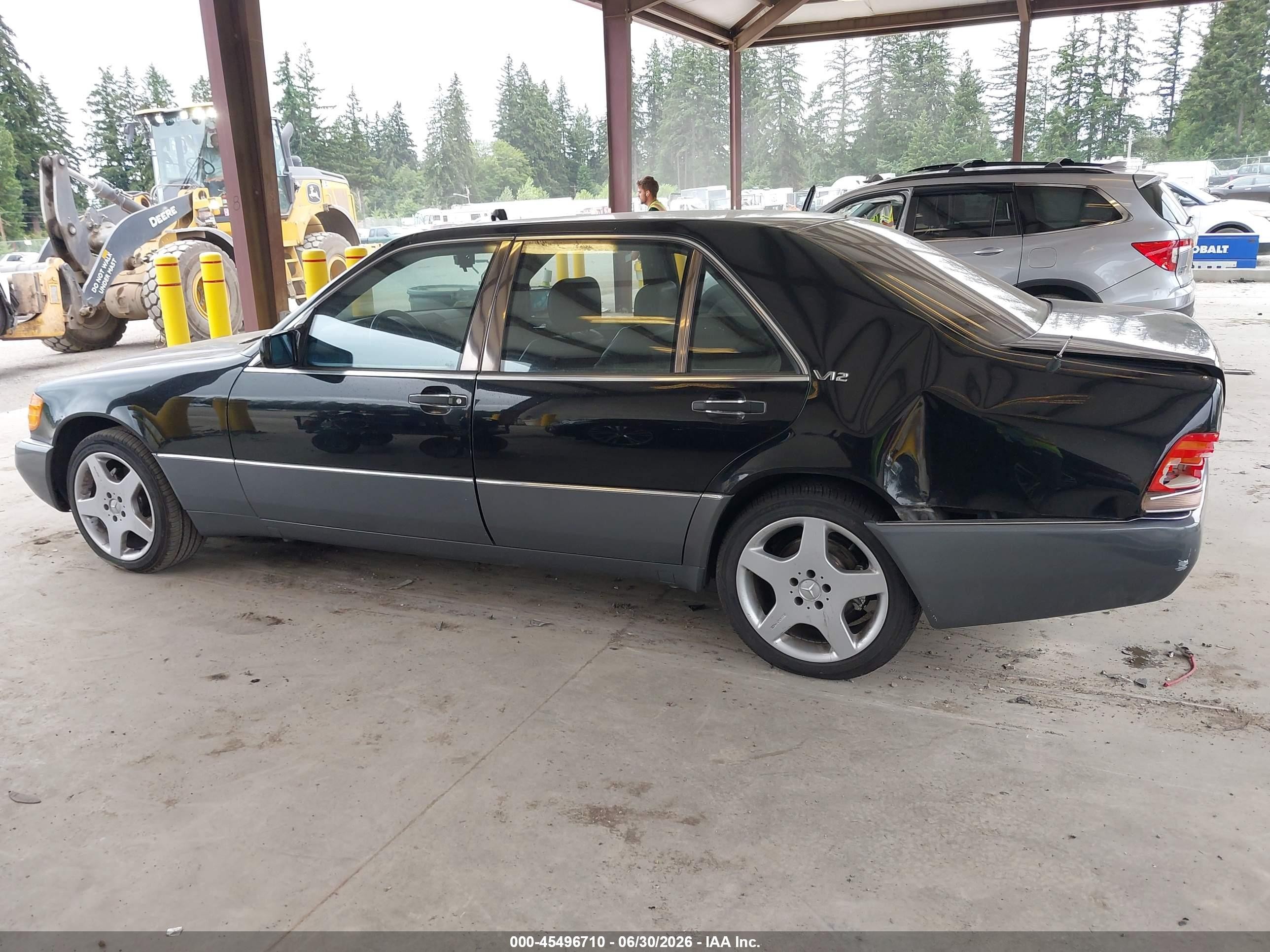 1992 Mercedes-benz 600 Sel Black vin: WDBGA57E0NA081186