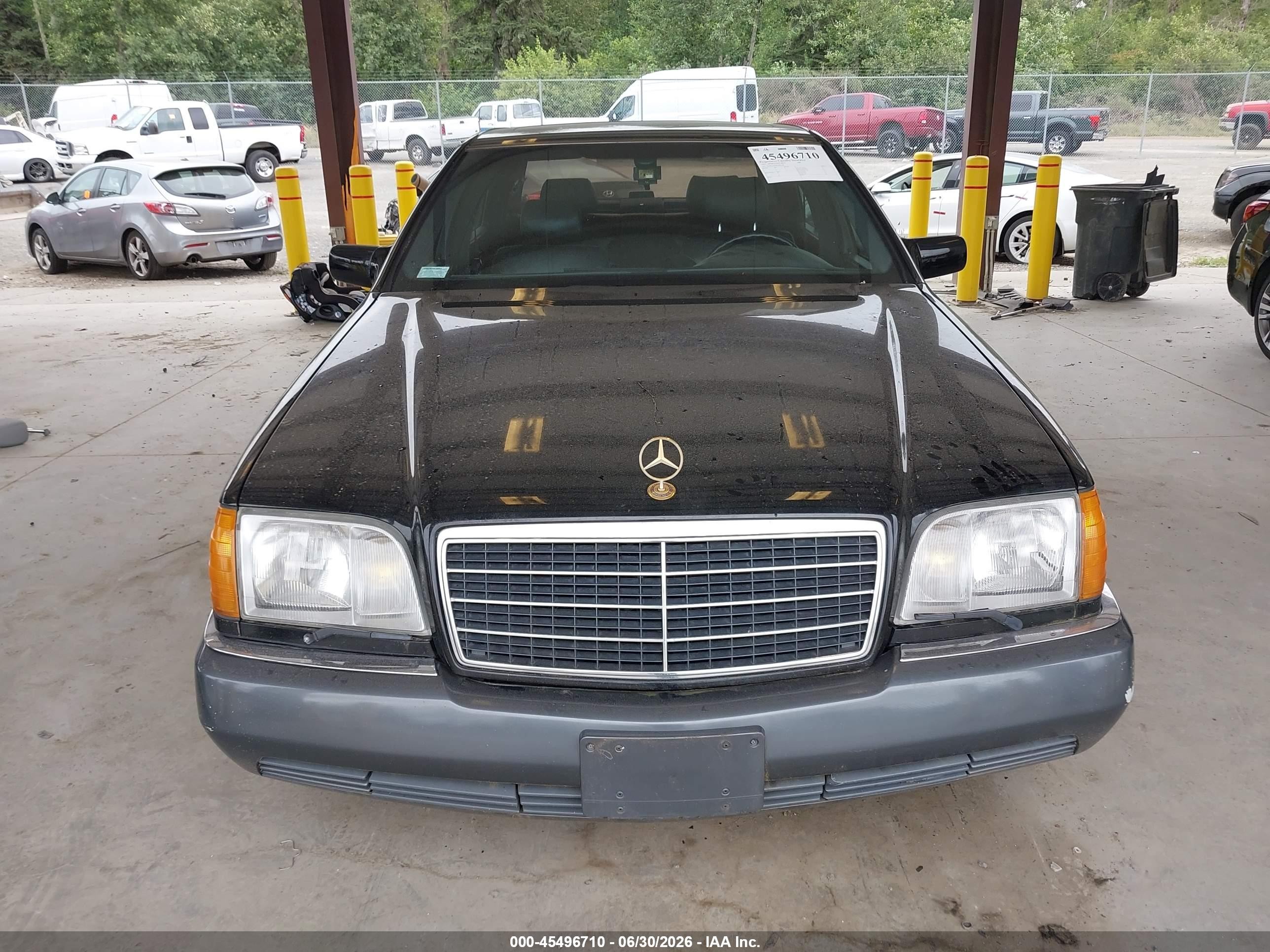 1992 Mercedes-benz 600 Sel Black vin: WDBGA57E0NA081186