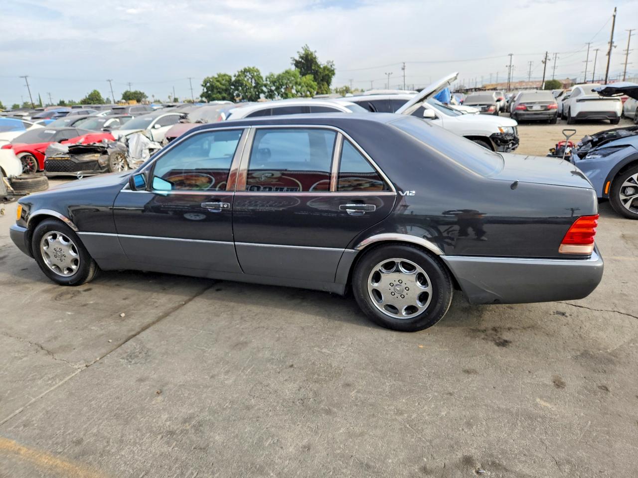 1992 Mercedes-benz 600 Sel Charcoal vin: WDBGA57E3NA020124