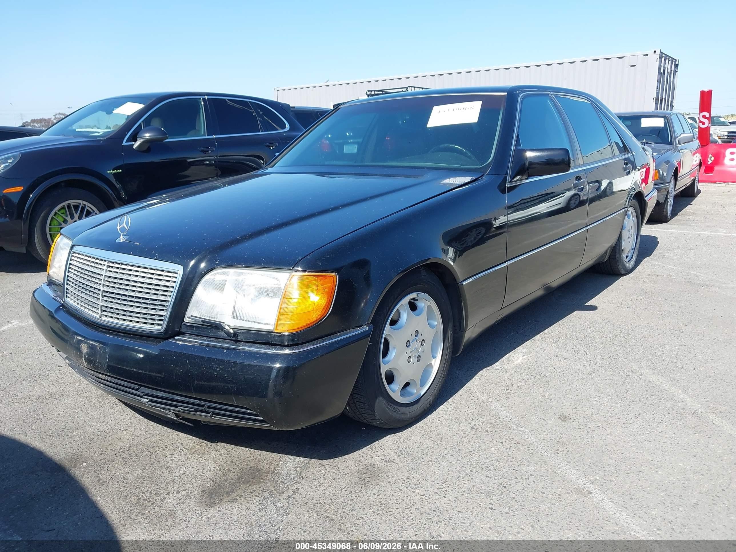 1993 Mercedes-benz 600 Sel Черный vin: WDBGA57E3PA116080