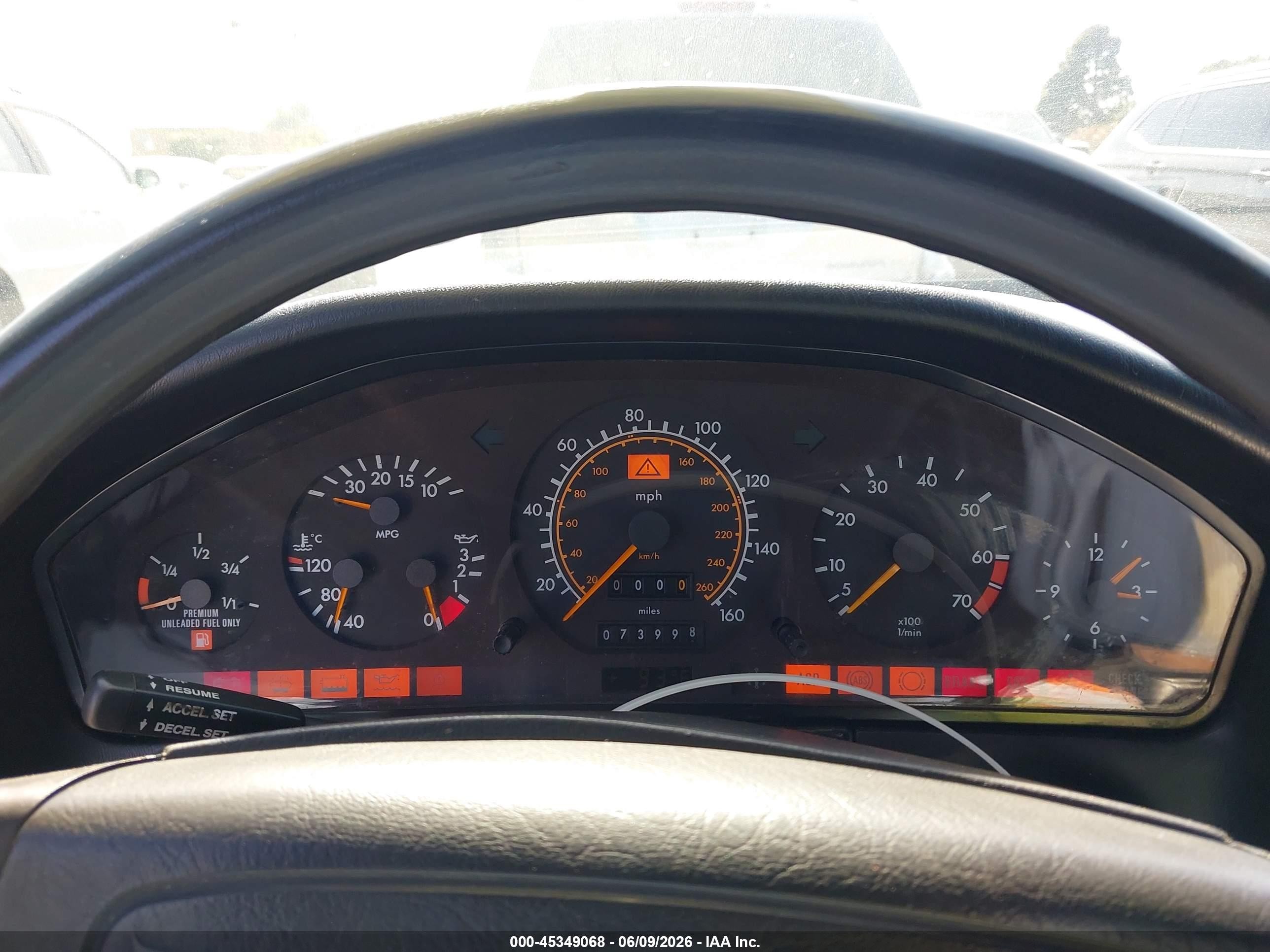 1993 Mercedes-benz 600 Sel Черный vin: WDBGA57E3PA116080