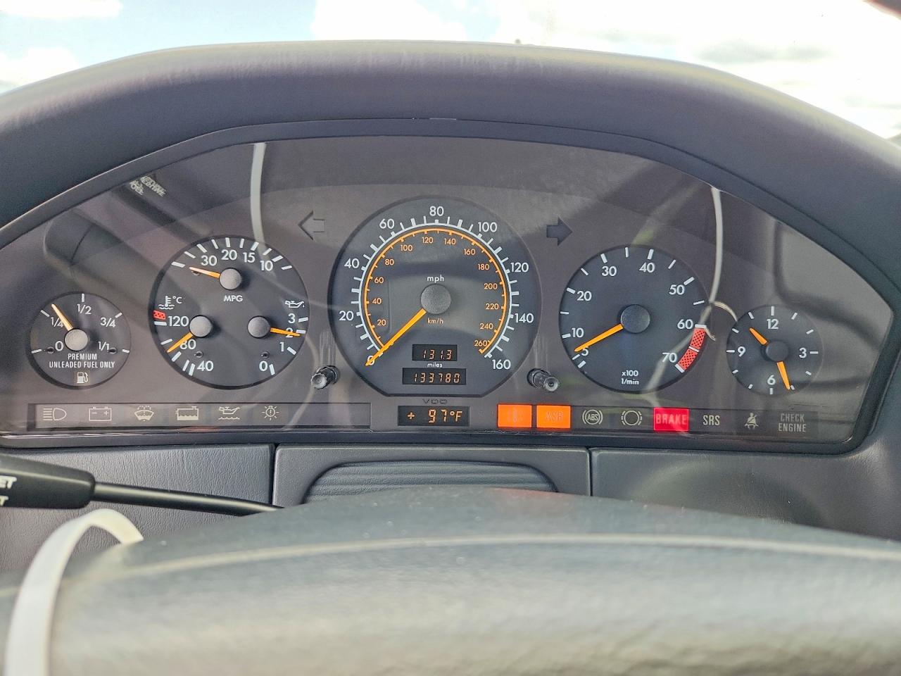 1994 Mercedes-benz S 600 White vin: WDBGA57E5RA151240