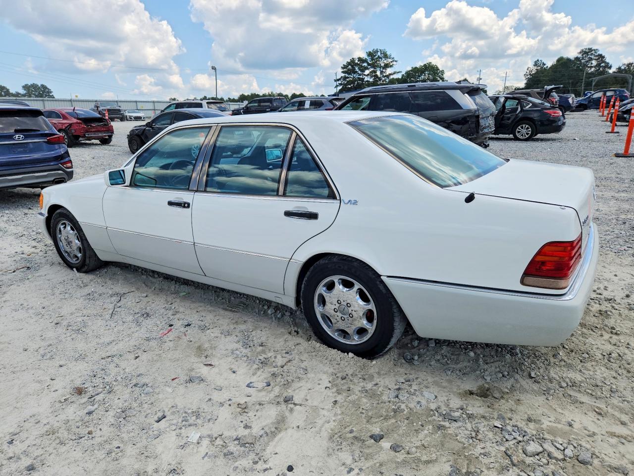 1994 Mercedes-benz S 600 White vin: WDBGA57E5RA151240
