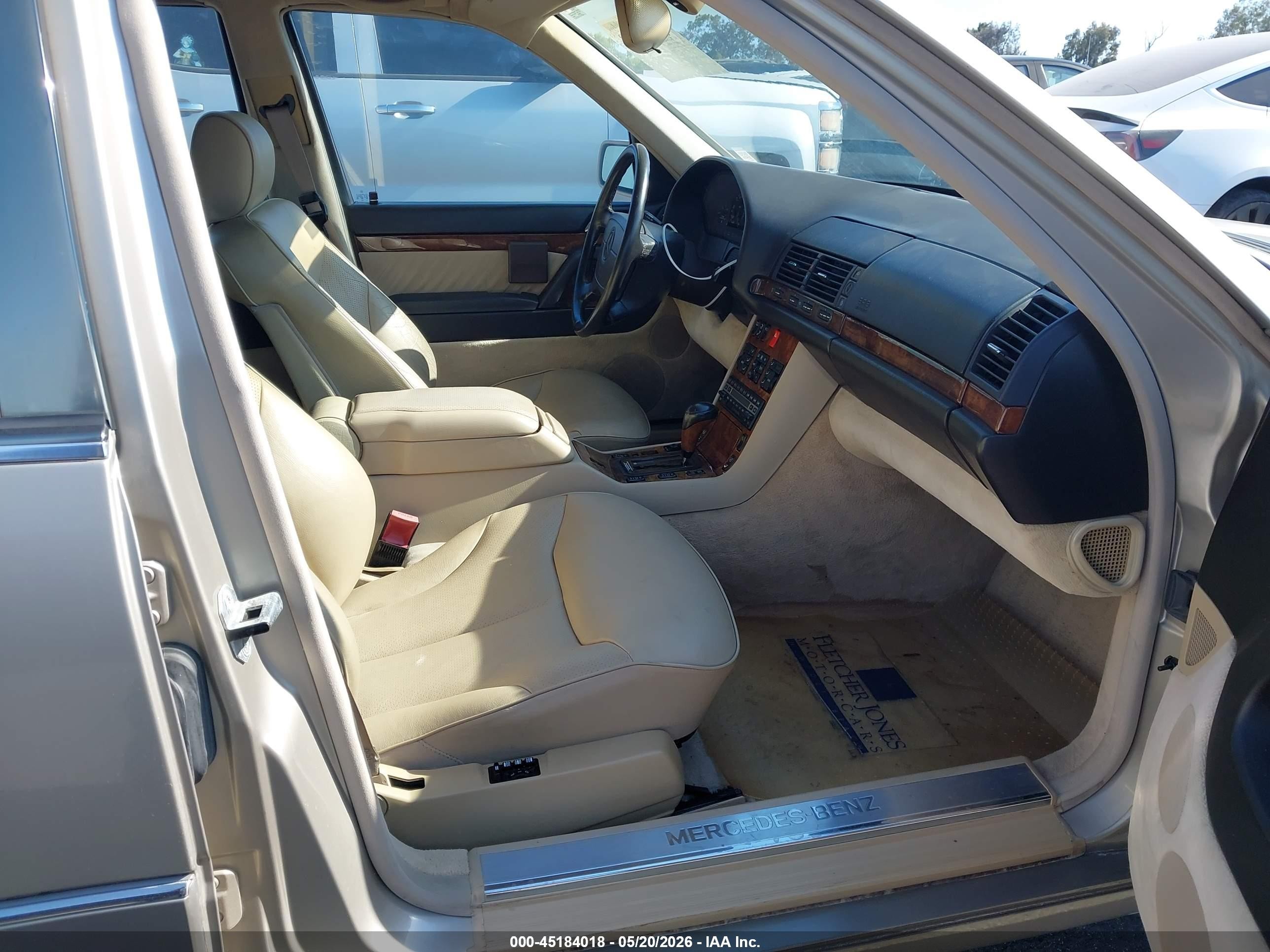 1992 Mercedes-benz 600 Sel Gold vin: WDBGA57E6NA077417