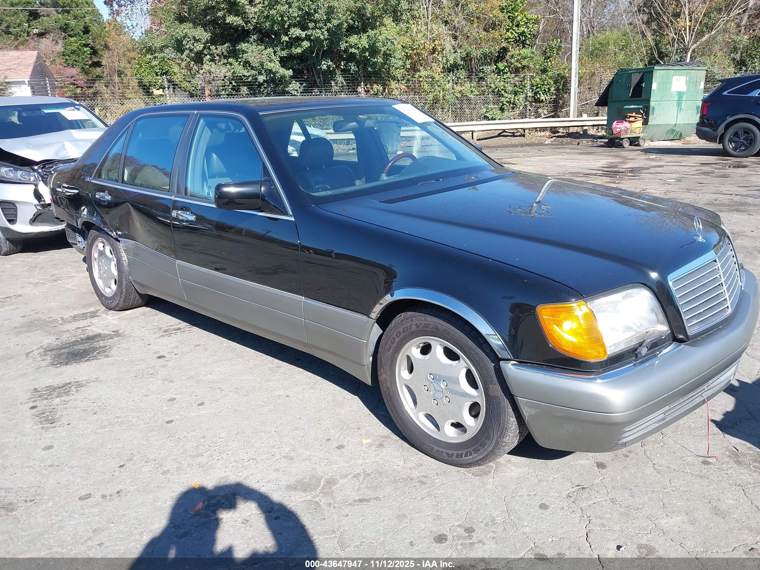 1995 Mercedes-benz S 600 Black vin: WDBGA57E6SA196645