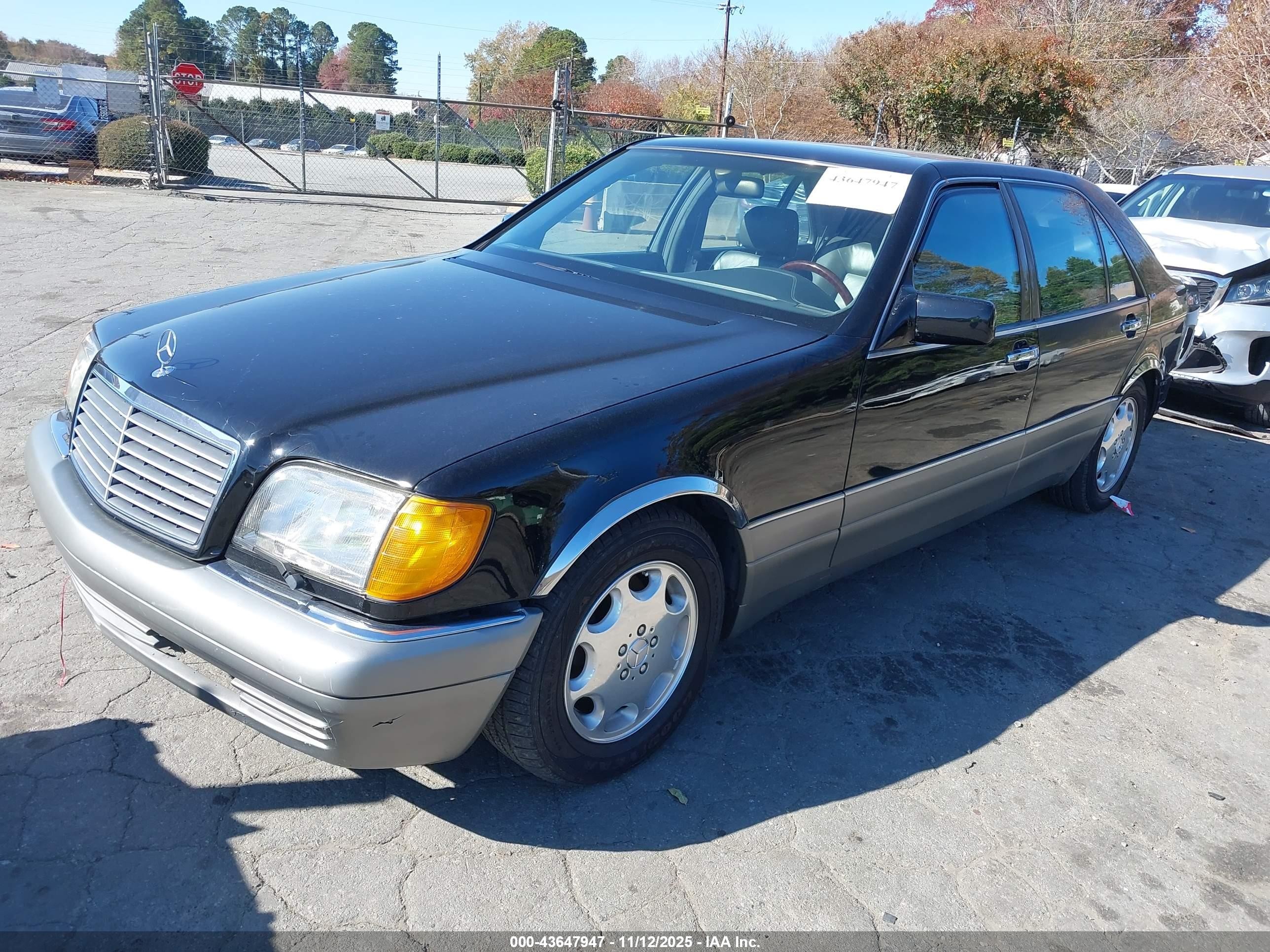 1995 Mercedes-benz S 600 Black vin: WDBGA57E6SA196645