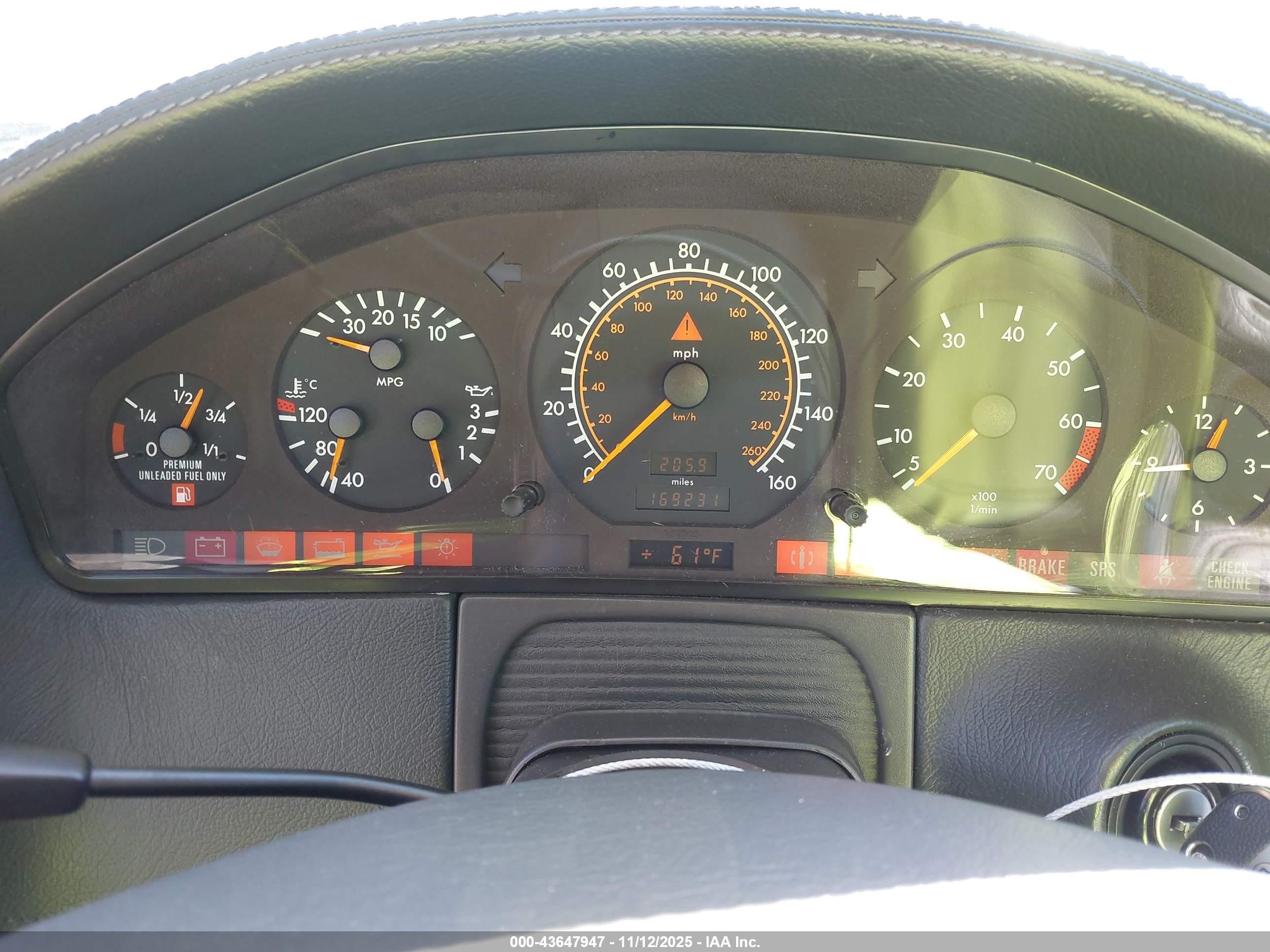1995 Mercedes-benz S 600 Black vin: WDBGA57E6SA196645