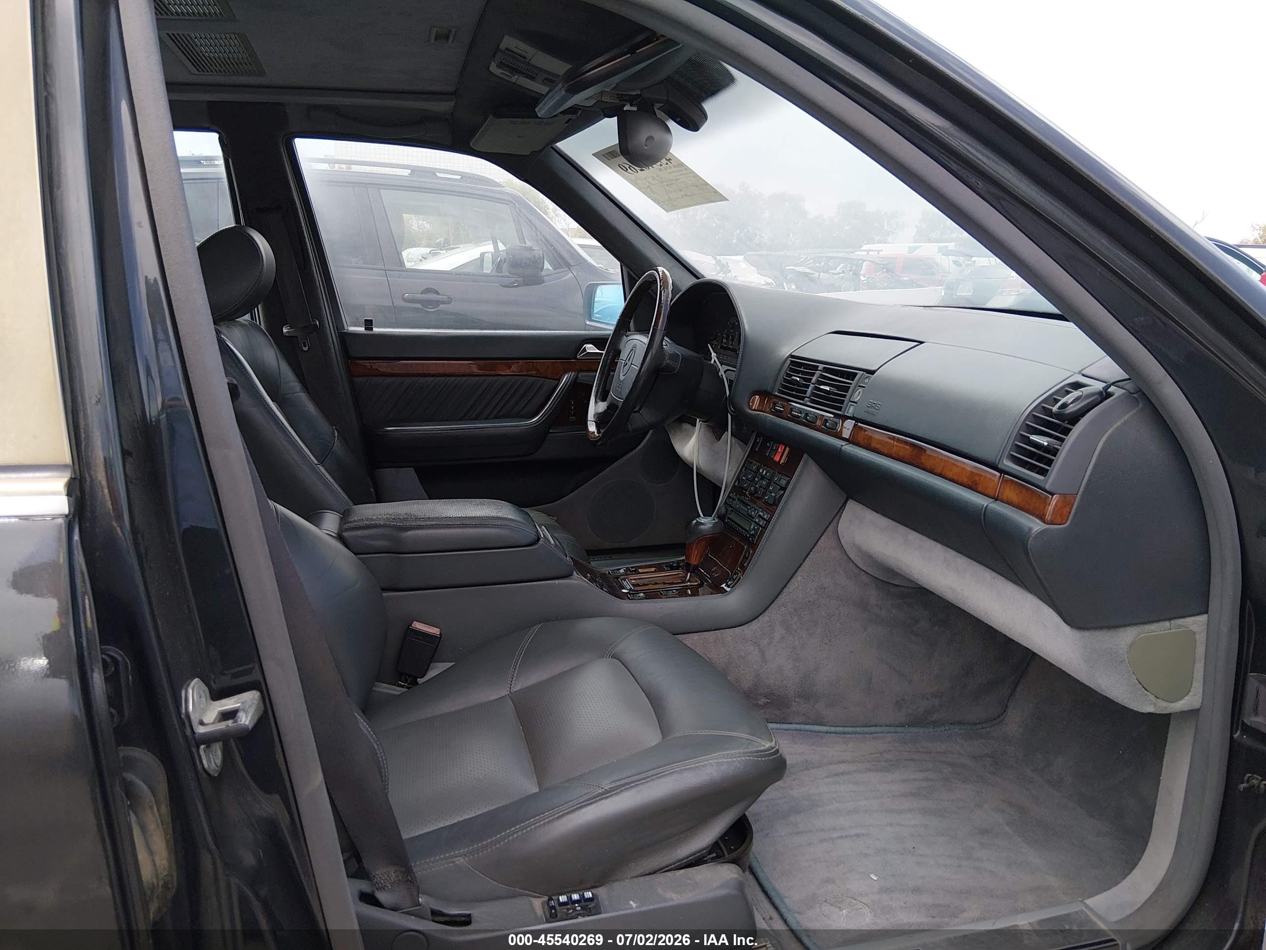 1995 Mercedes-benz S 600 Black vin: WDBGA57E7SA274057