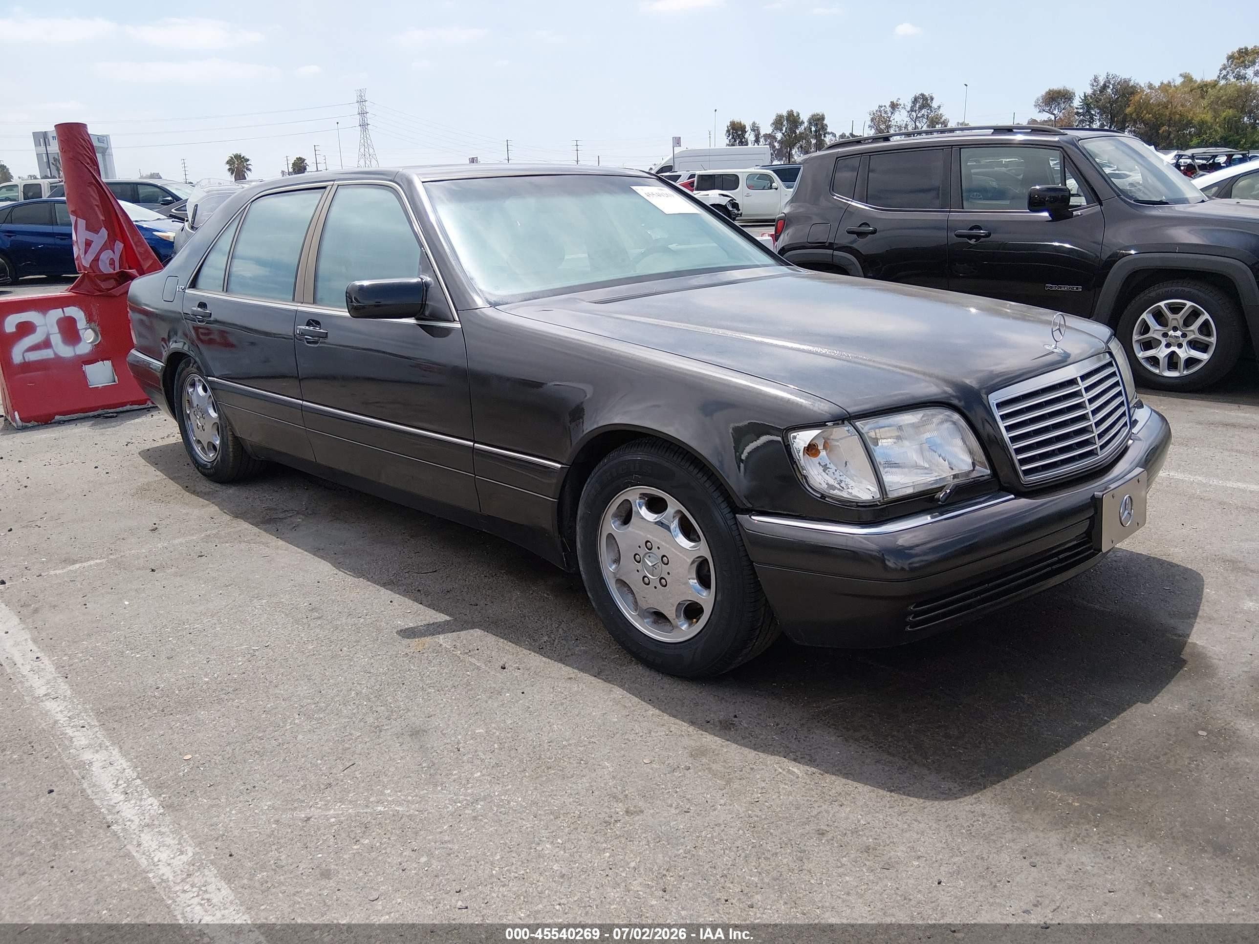 1995 Mercedes-benz S 600 Black vin: WDBGA57E7SA274057