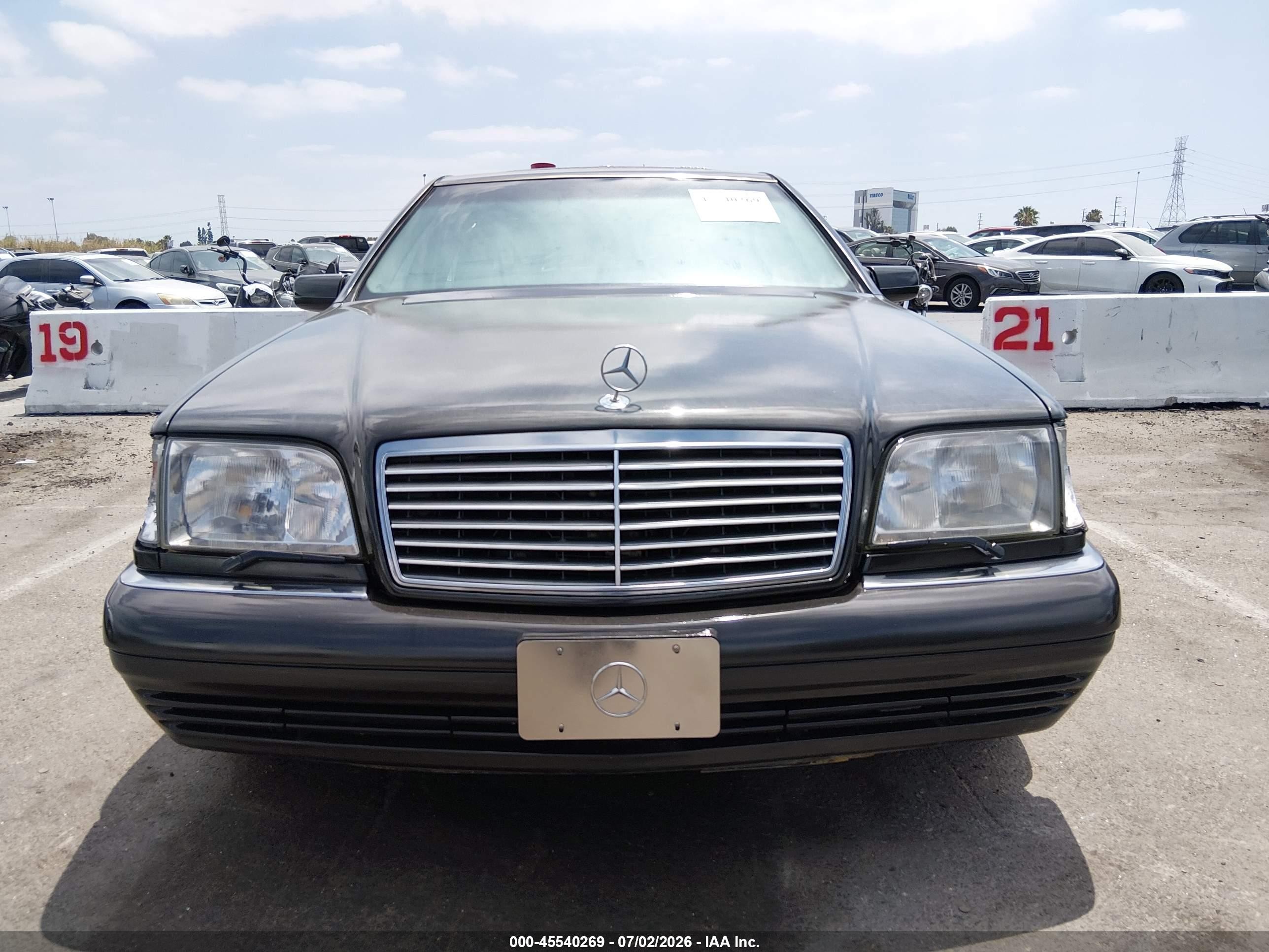 1995 Mercedes-benz S 600 Black vin: WDBGA57E7SA274057