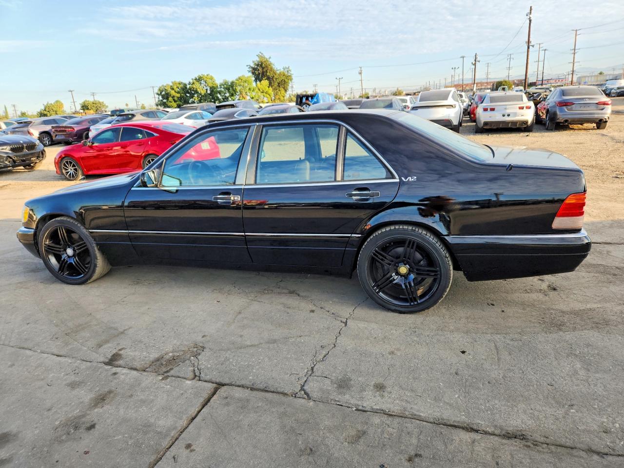 1995 Mercedes-benz S 600 Black vin: WDBGA57E8SA271782