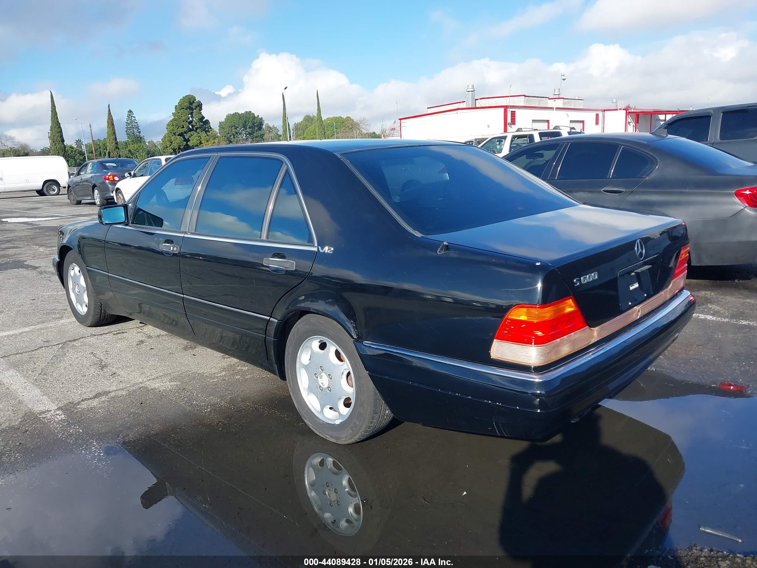1995 Mercedes-benz S 600 Black vin: WDBGA57E9SA24983 