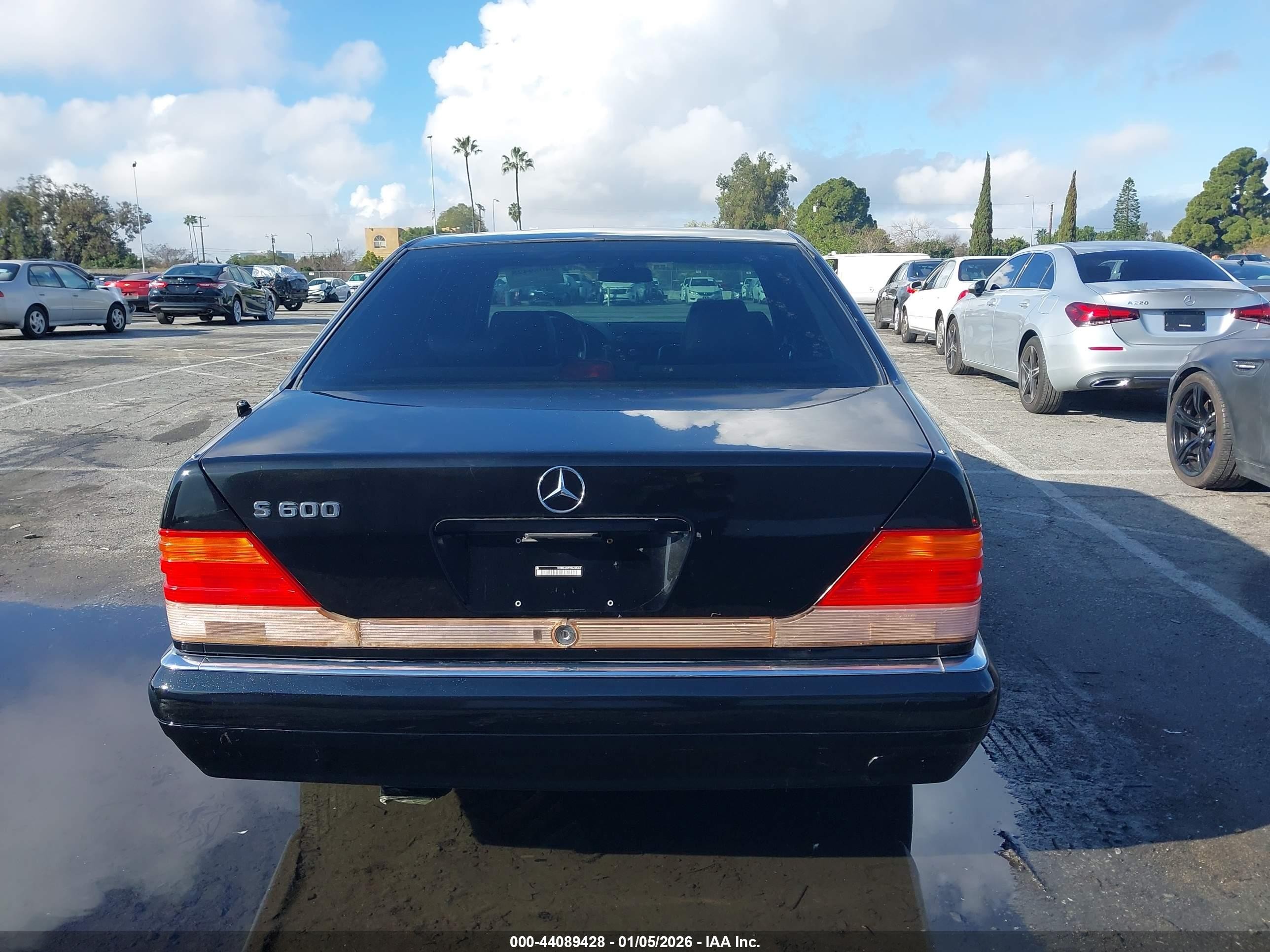 1995 Mercedes-benz S 600 Black vin: WDBGA57E9SA24983 