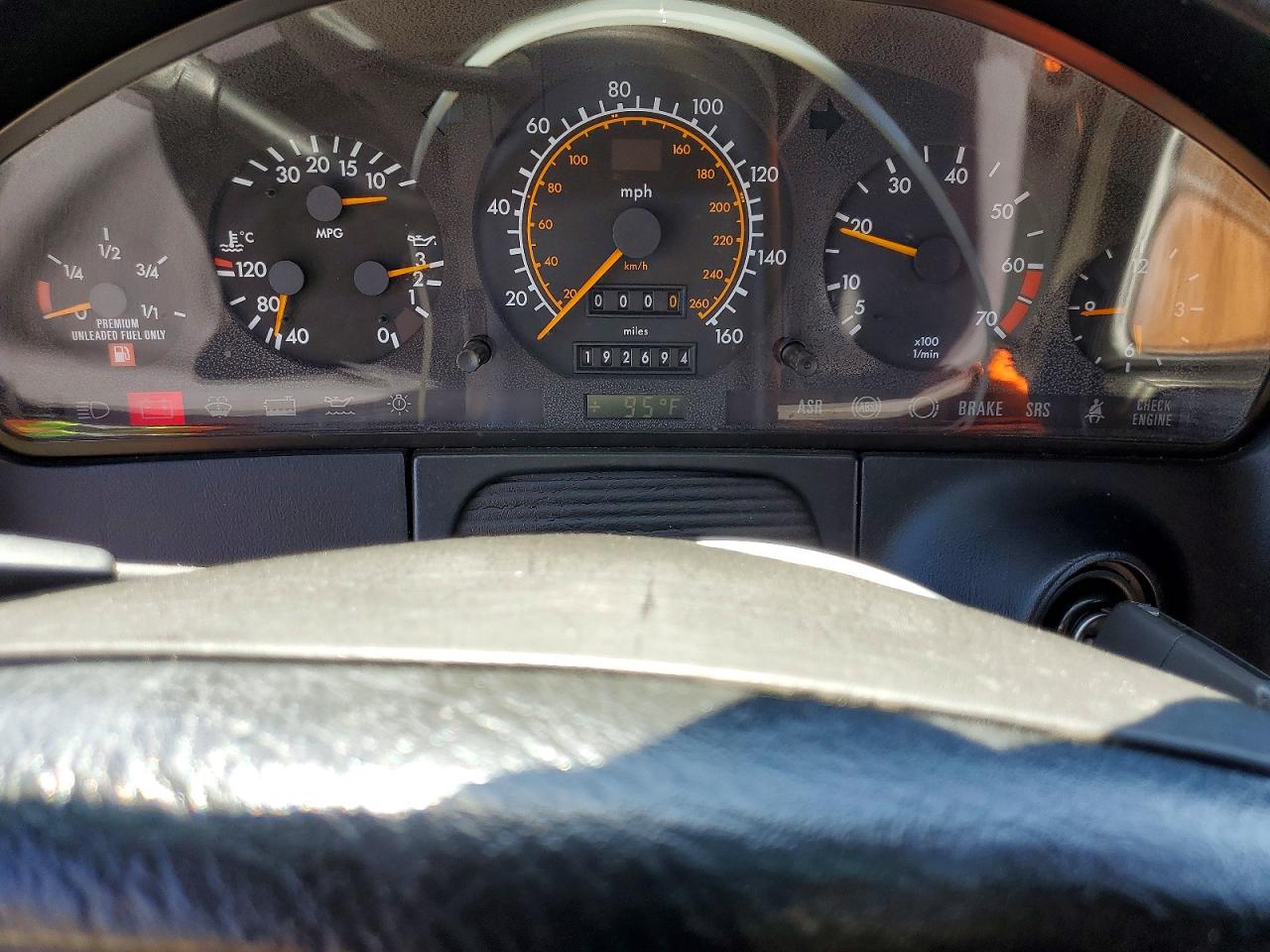 1993 Mercedes-benz 500 Sec Черный vin: WDBGA70E2PA120580