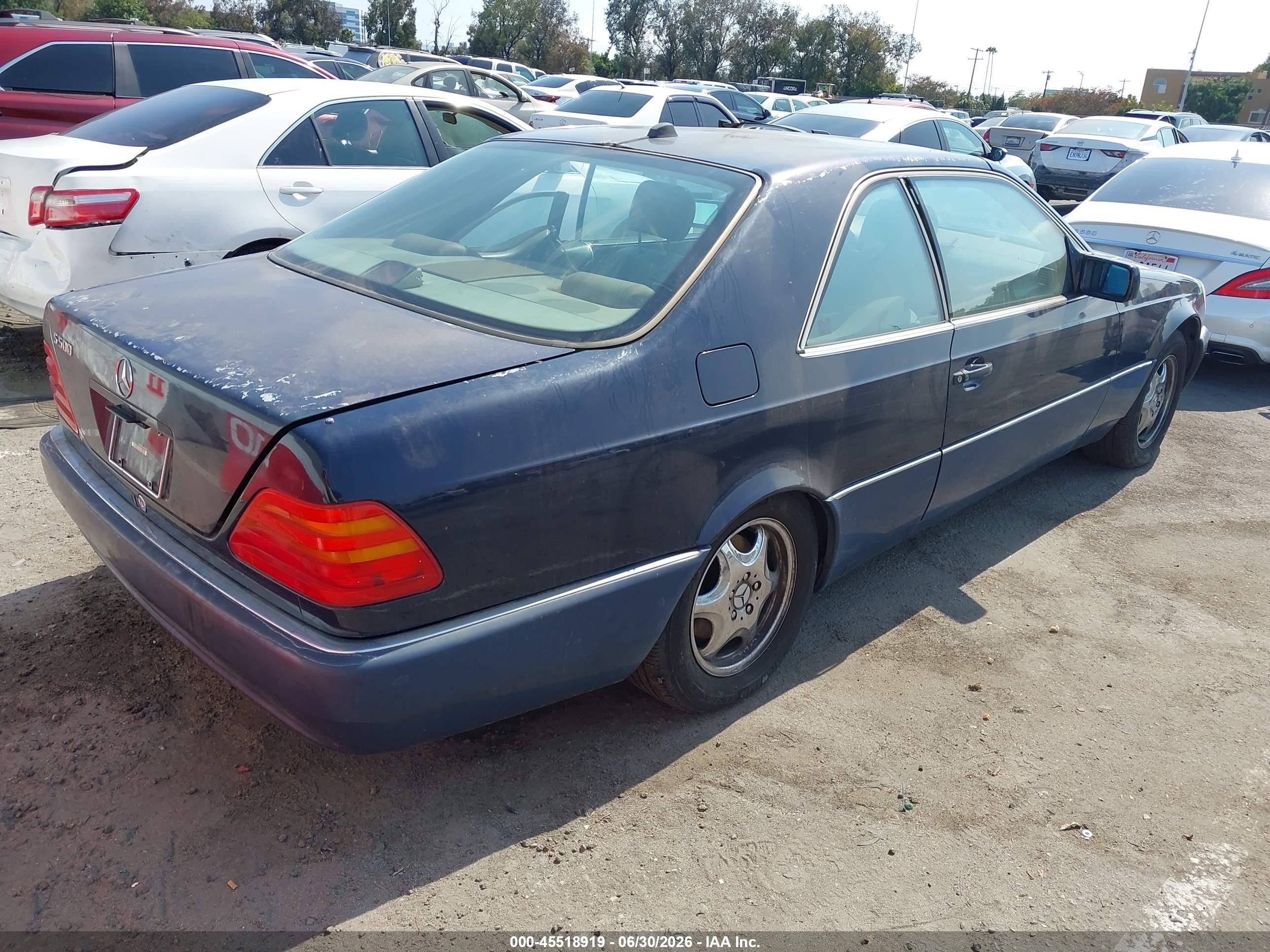 1994 Mercedes-benz S 500 Dark Blue vin: WDBGA70E5RA174989