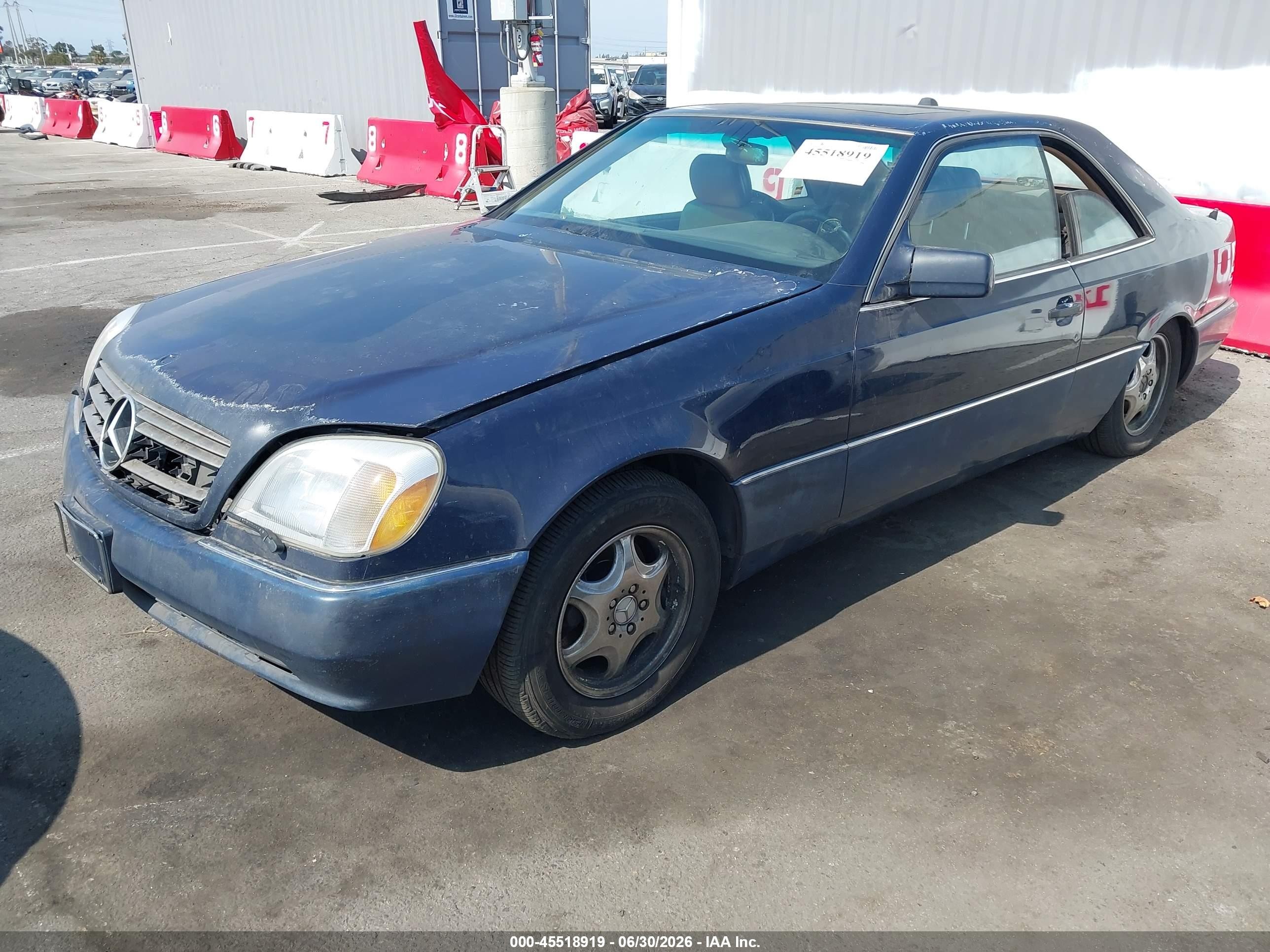 1994 Mercedes-benz S 500 Dark Blue vin: WDBGA70E5RA174989