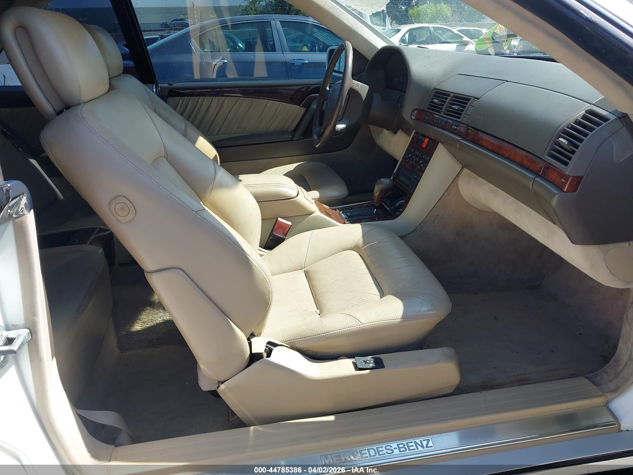 1995 Mercedes-benz S 500 White vin: WDBGA70E6SA212221