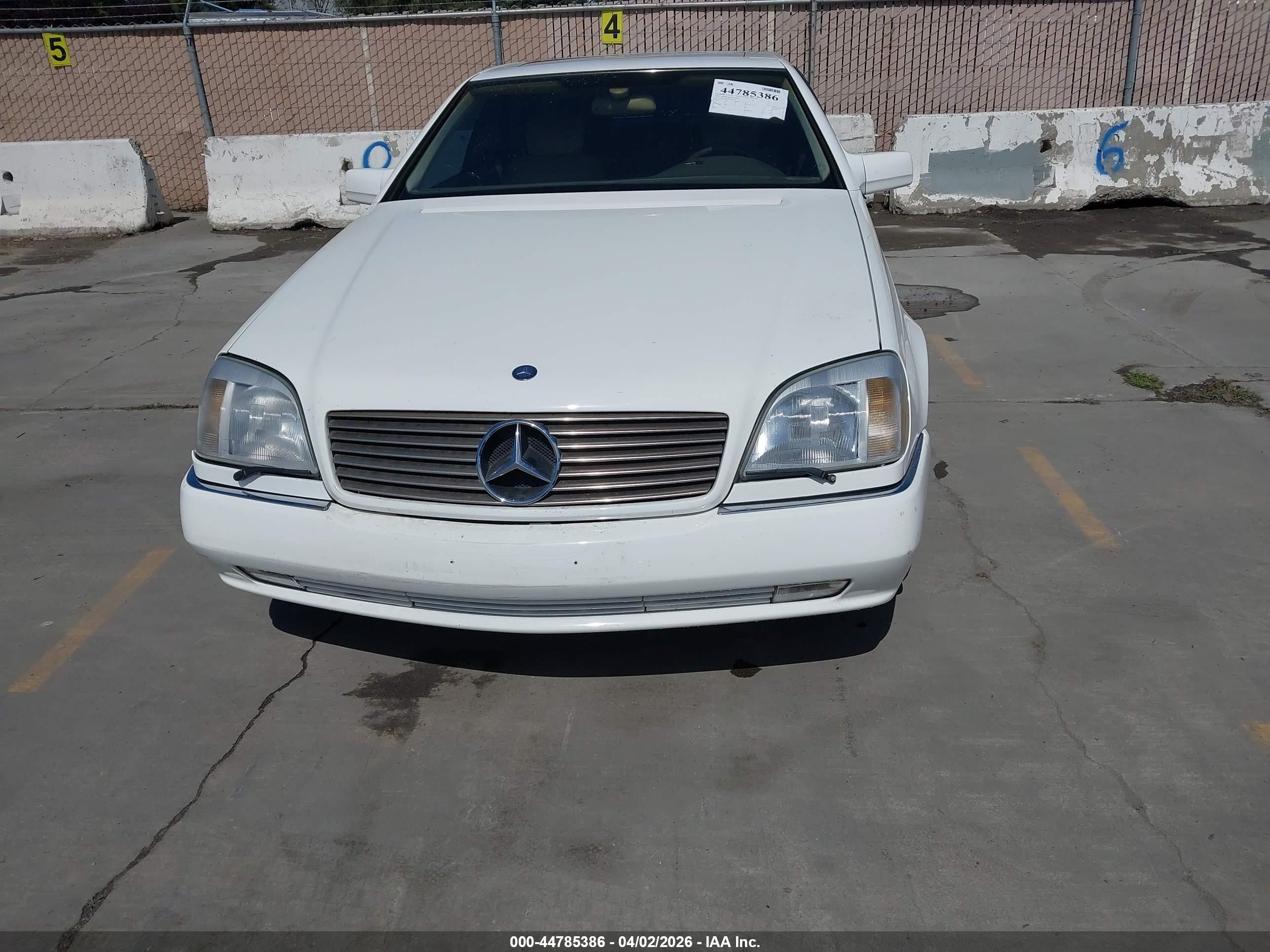 1995 Mercedes-benz S 500 White vin: WDBGA70E6SA212221