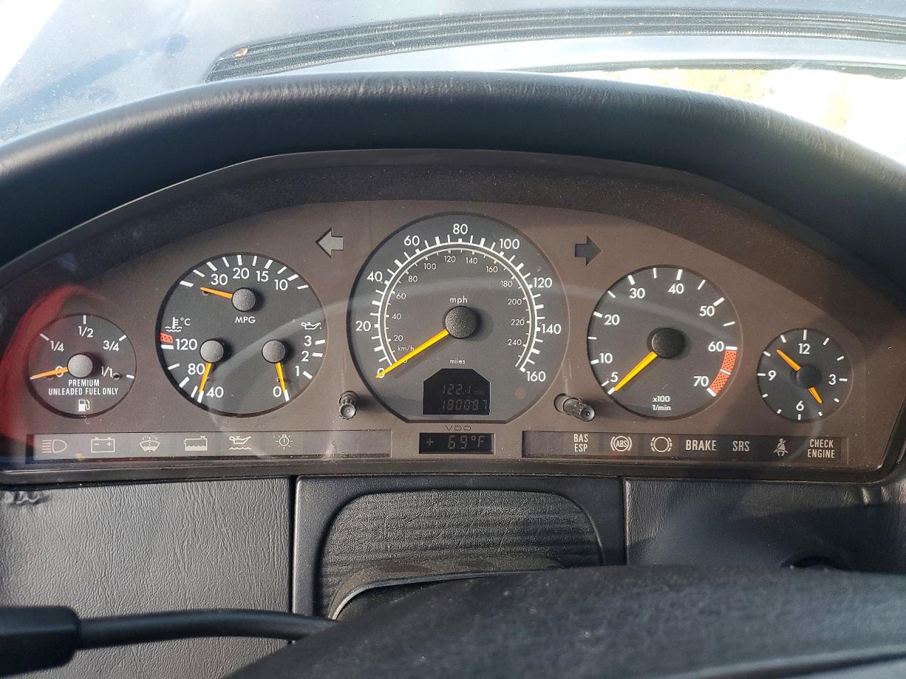 1999 Mercedes-benz Cl 500 Black vin: WDBGA70G0XA406946